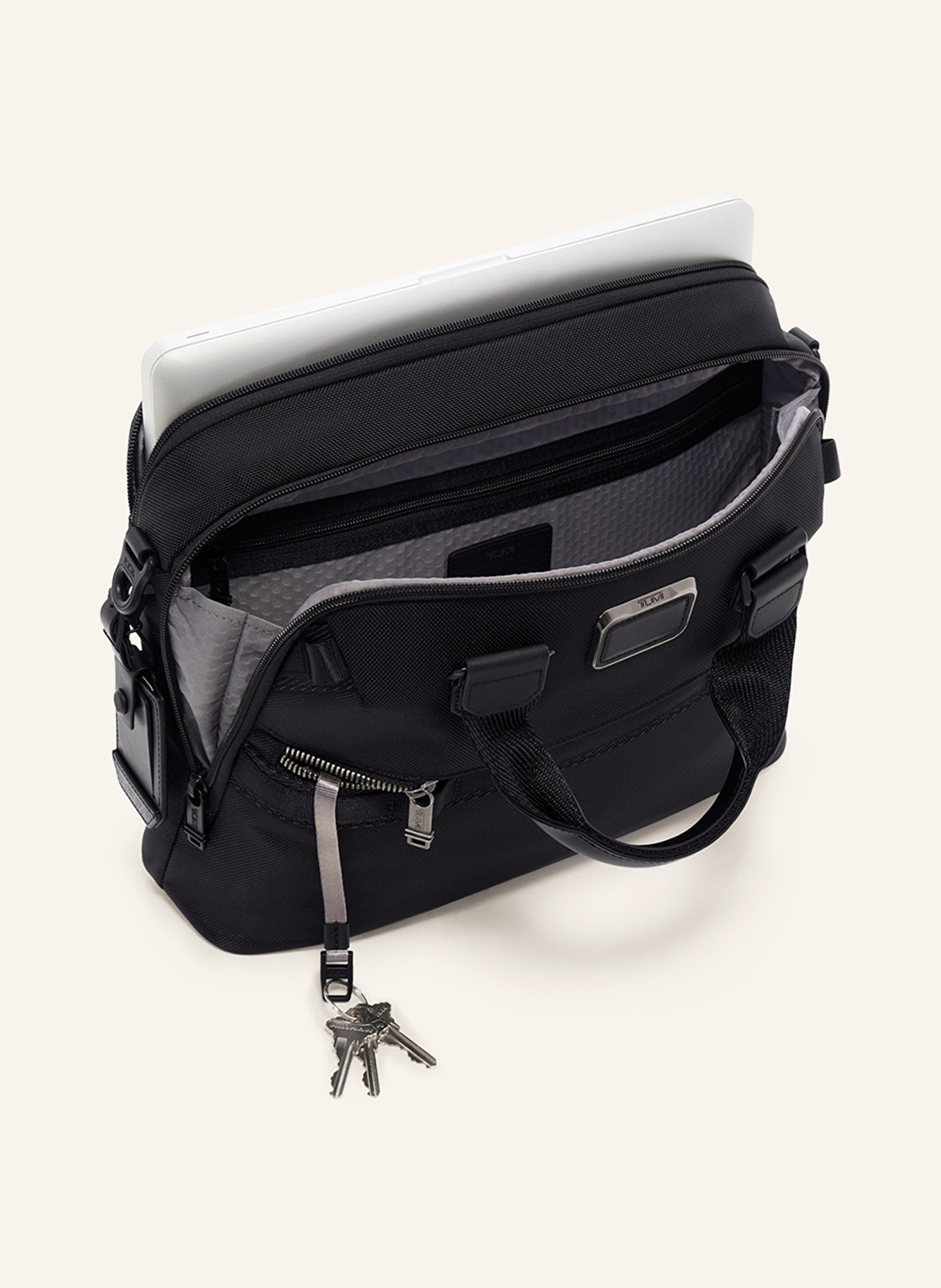 TUMI ALPHA BRAVO business bag CALHOUN with laptop compartment, Color: BLACK (Image 2)