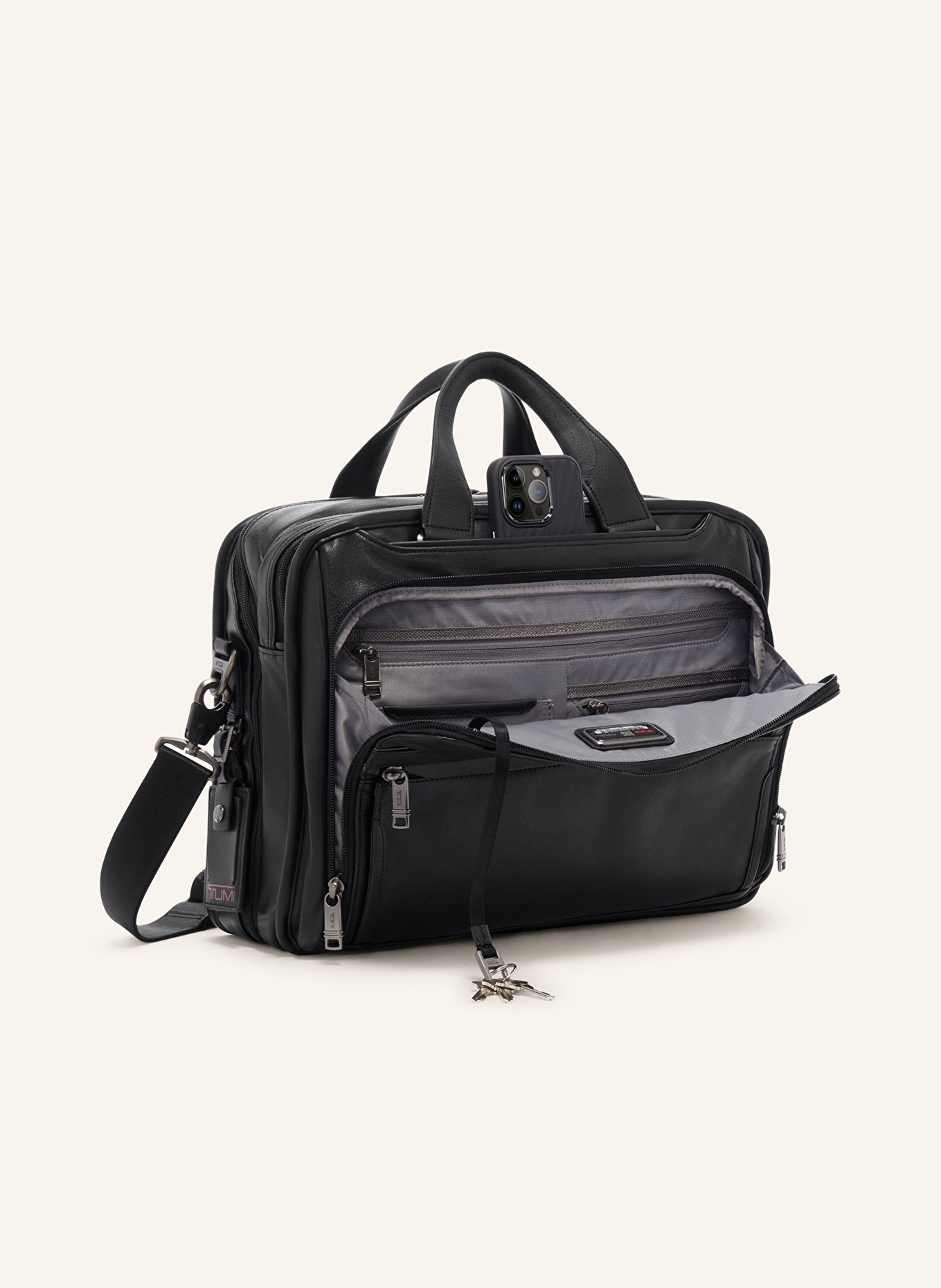 TUMI ALPHA laptop bag ORGANIZER BRIEF, Color: BLACK (Image 2)