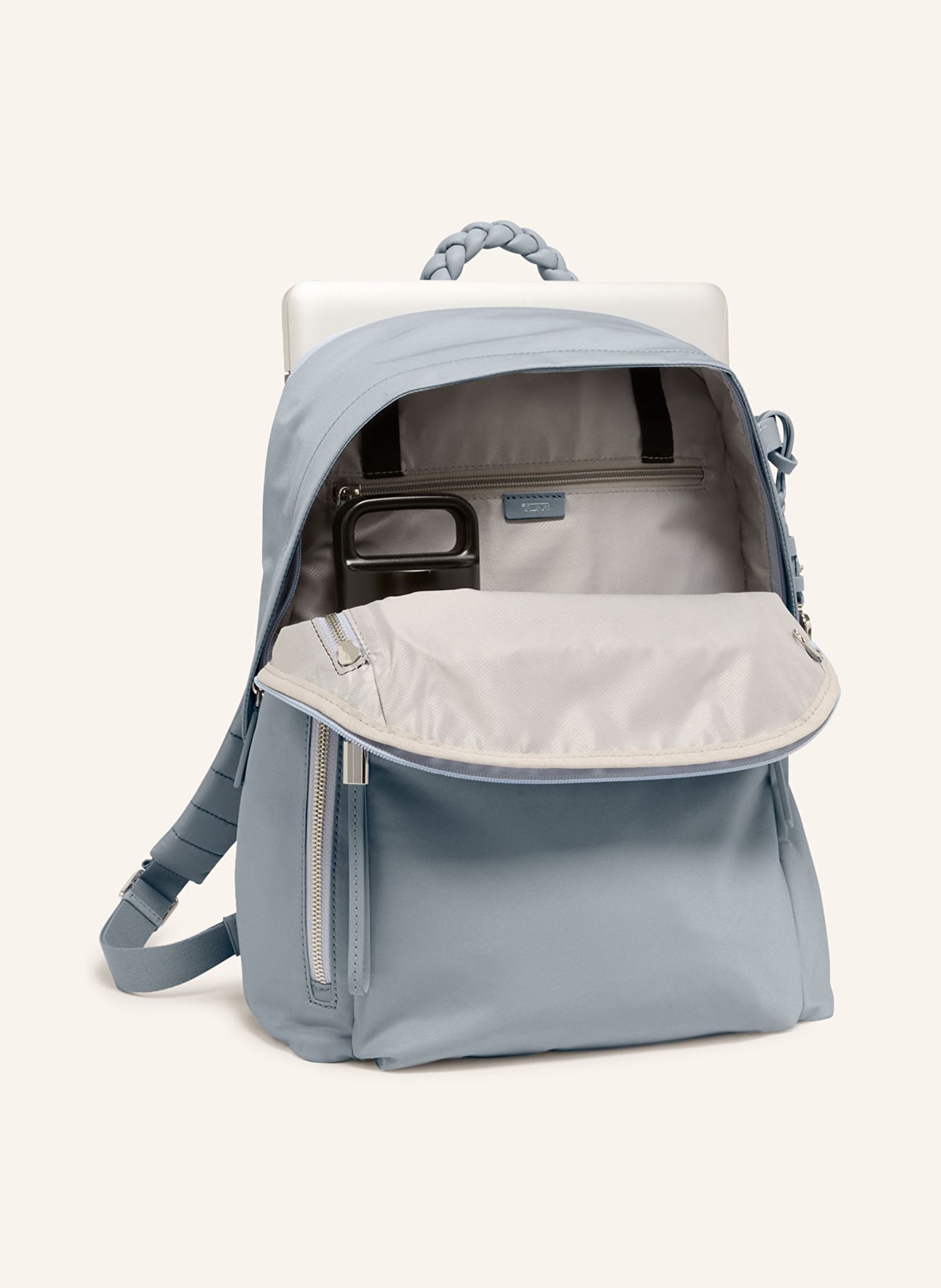 TUMI VOYAGEUR backpack HALSEY with laptop compartment, Color: BLUE GRAY (Image 2)