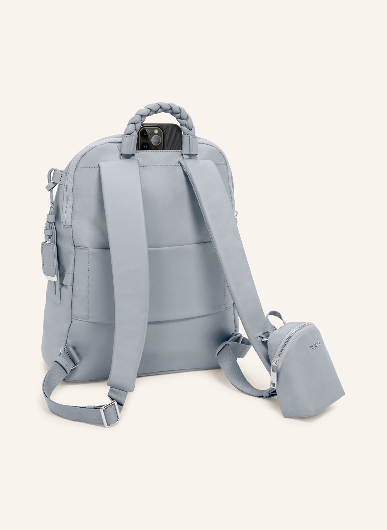 TUMI VOYAGEUR backpack HALSEY with laptop compartment, Color: BLUE GRAY (Image 4)