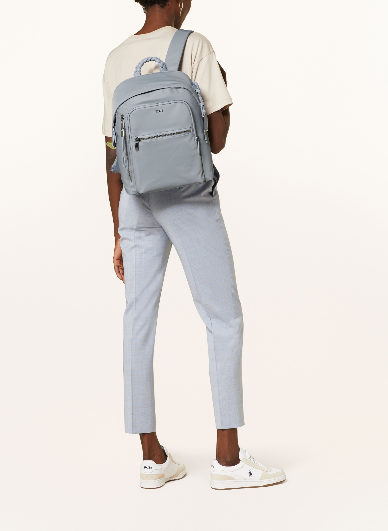 TUMI VOYAGEUR backpack HALSEY with laptop compartment, Color: BLUE GRAY (Image 6)