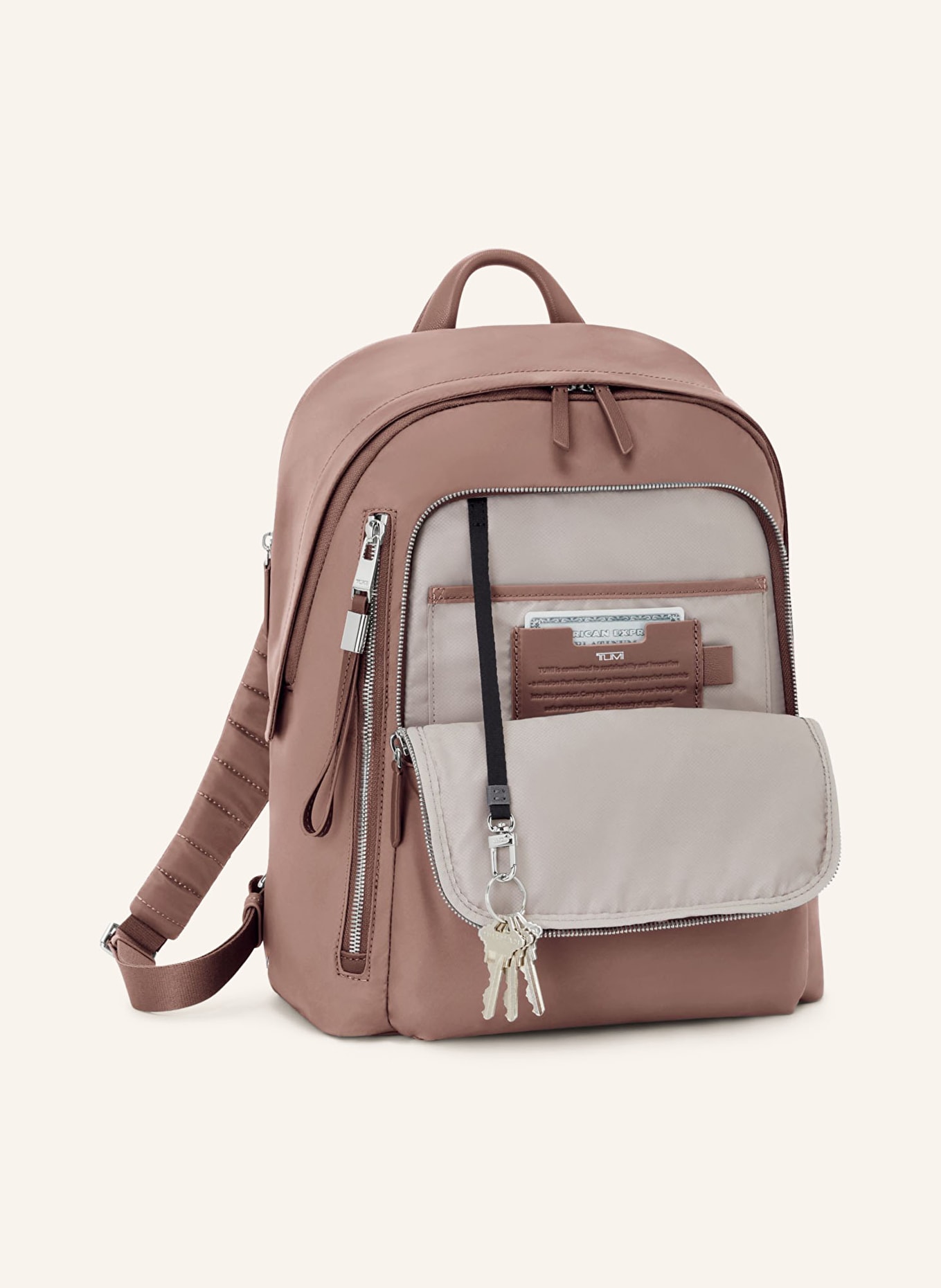 TUMI VOYAGEUR backpack HALSEY with laptop compartment, Color: ROSE (Image 3)