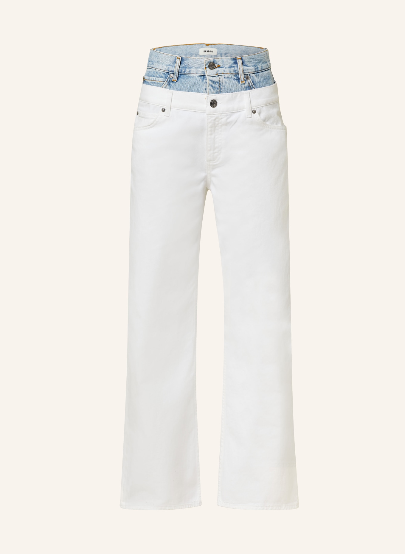 SANDRO Straight Jeans, Farbe: 10 WHITE (Bild 1)