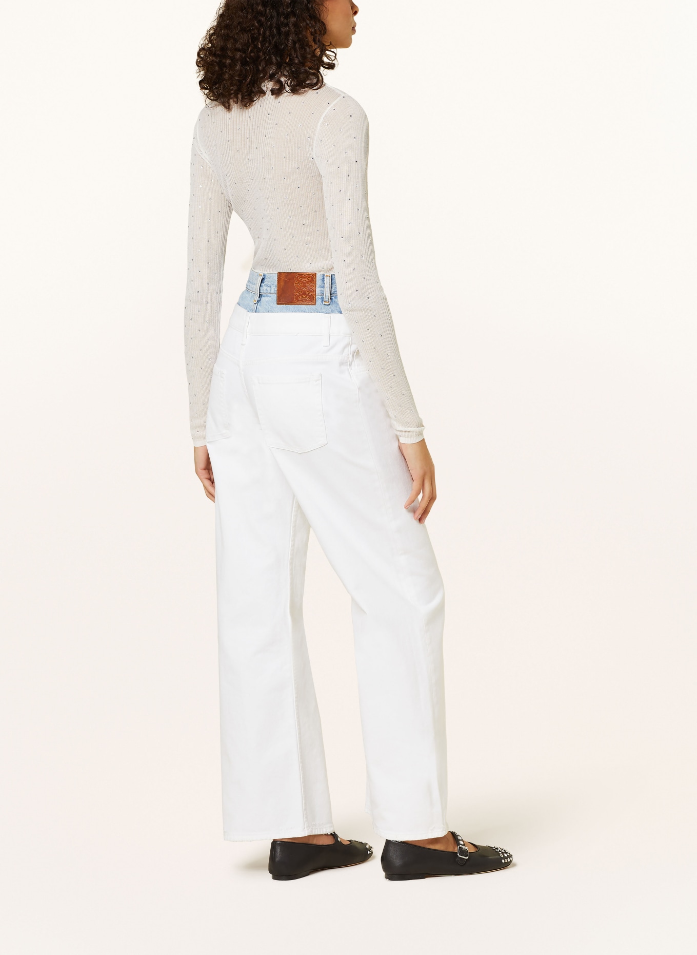 SANDRO Straight Jeans, Farbe: 10 WHITE (Bild 3)