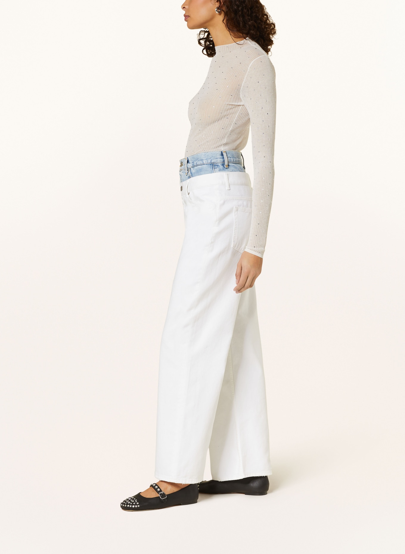 SANDRO Straight Jeans, Farbe: 10 WHITE (Bild 4)