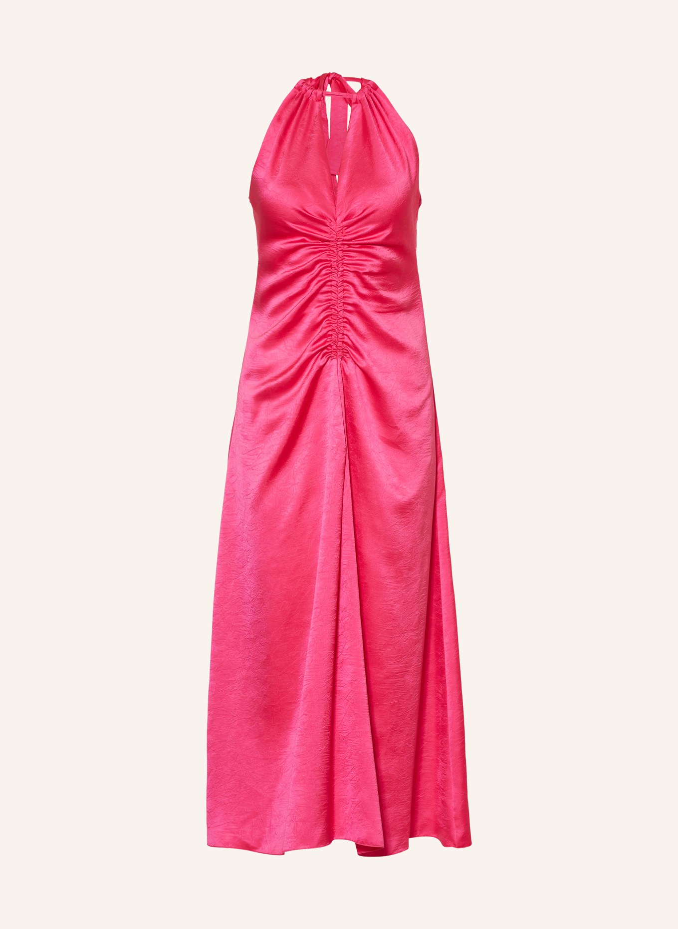 SANDRO Sukienka satynowa, Kolor: MOCNORÓŻOWY (Obrazek 1)
