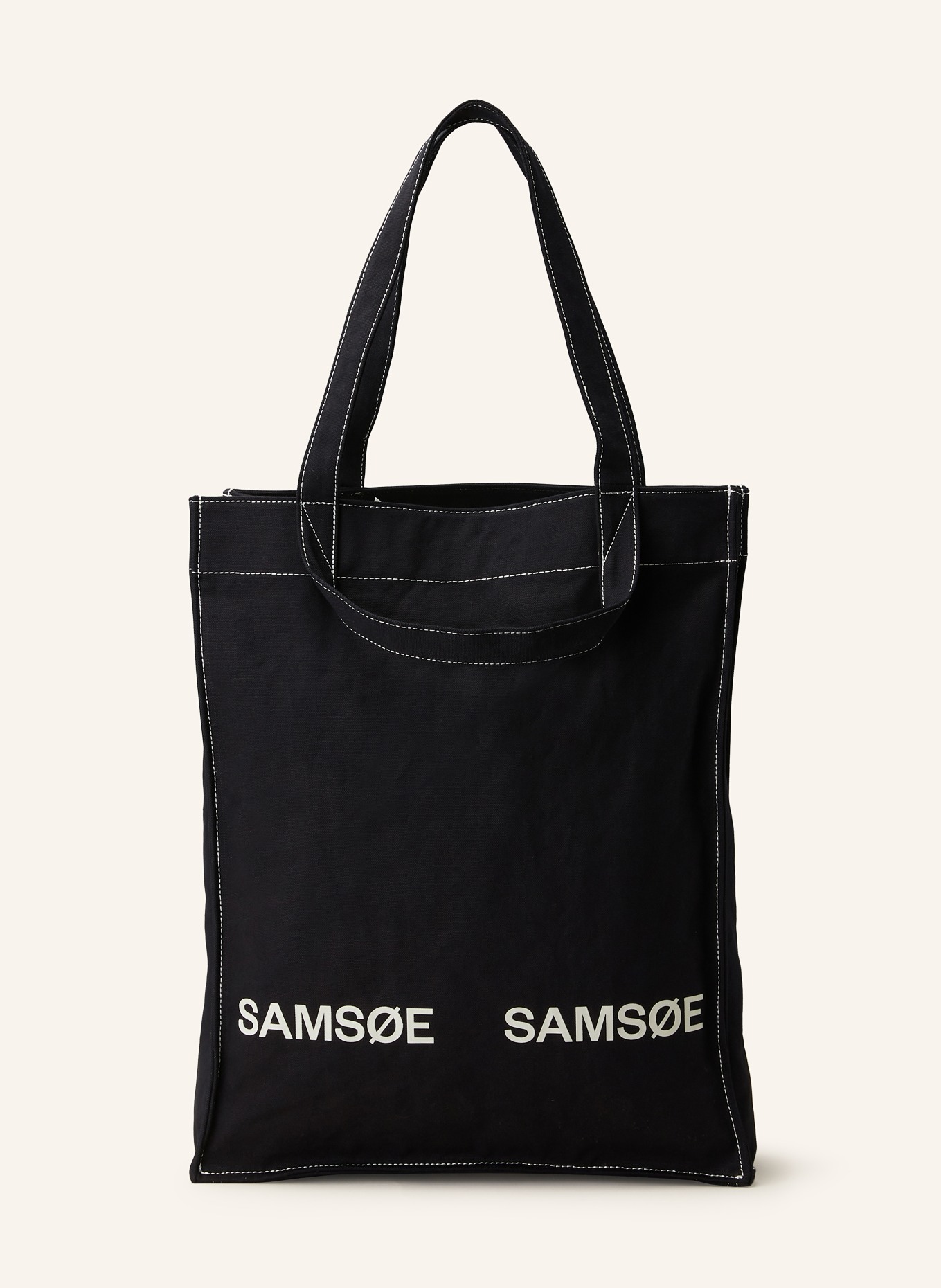 SAMSØE  SAMSØE Shopper SALUCCA, Farbe: SCHWARZ/ CREME (Bild 1)
