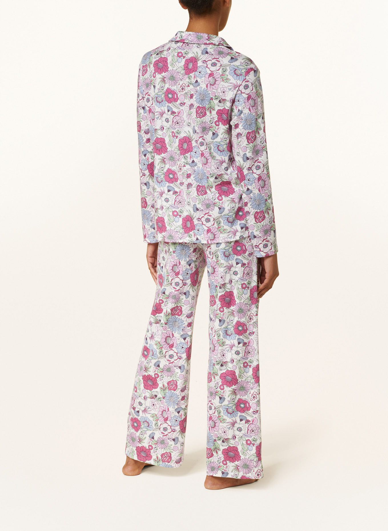 CALIDA Schlafanzug, Farbe: FUCHSIA/ WEISS/ BLAUGRAU (Bild 3)