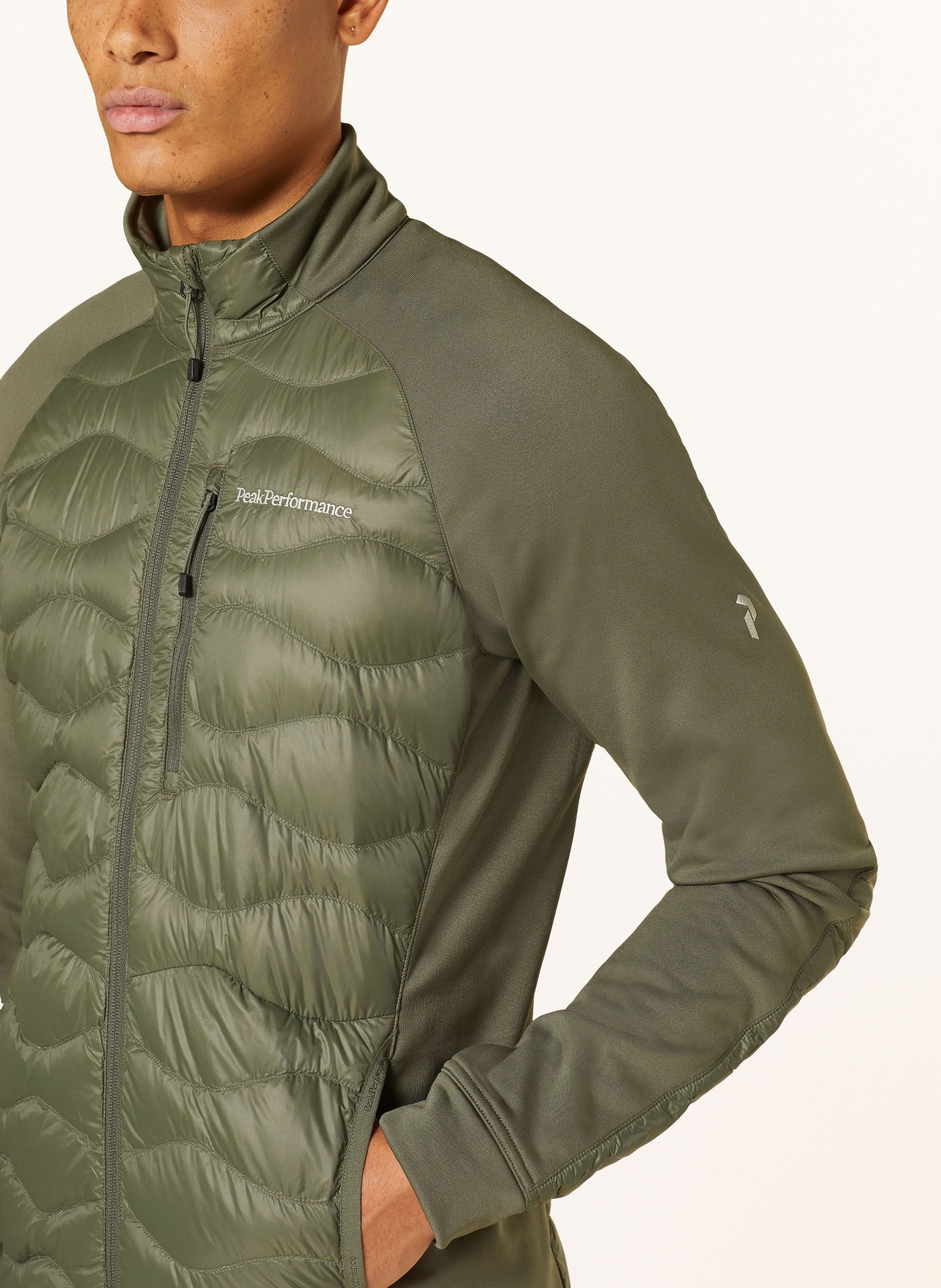 Peak Performance Hybrid down jacket HELIUM, Color: GREEN (Image 4)