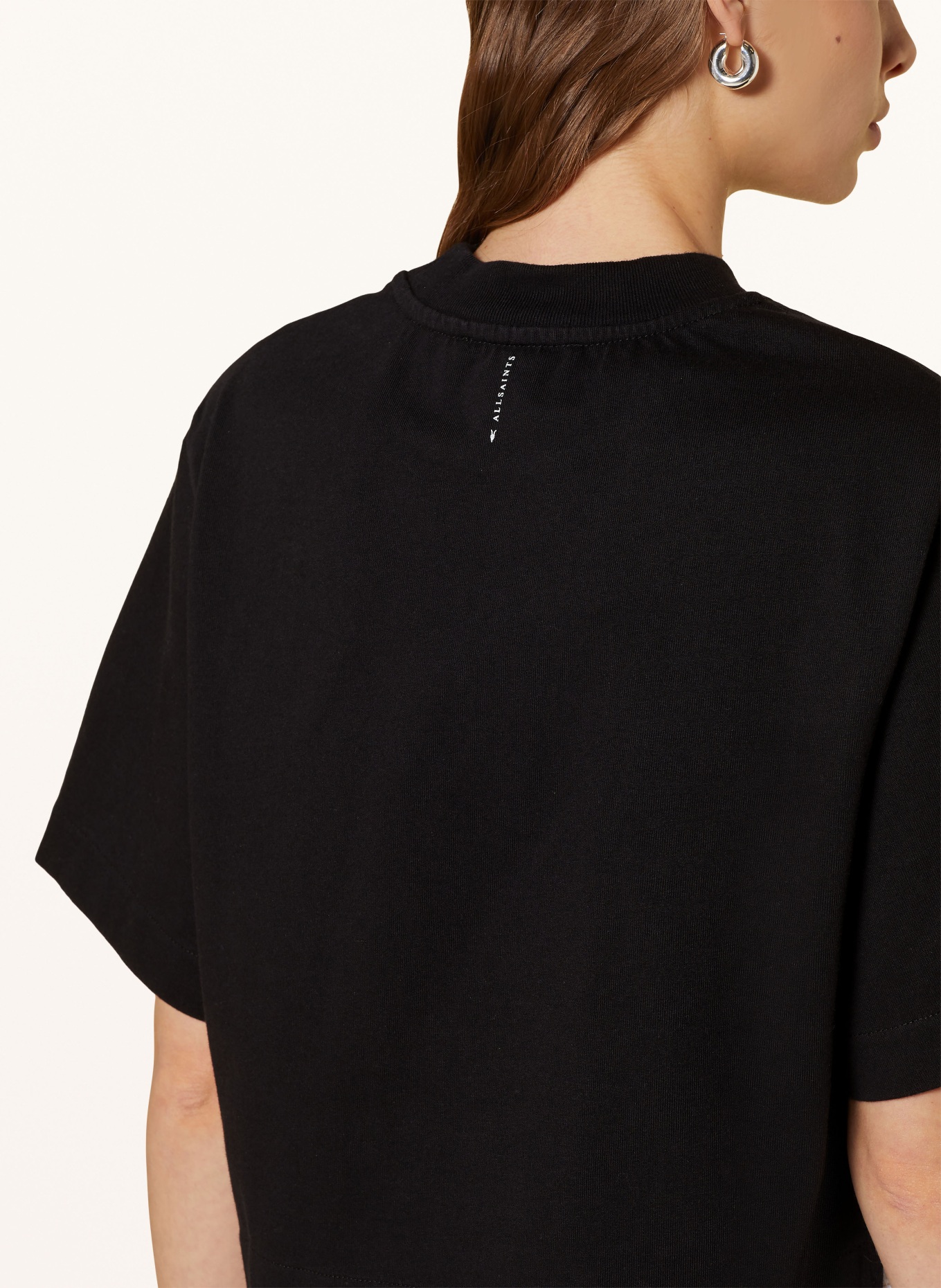 ALLSAINTS Cropped shirt LOTTIE, Color: BLACK (Image 4)