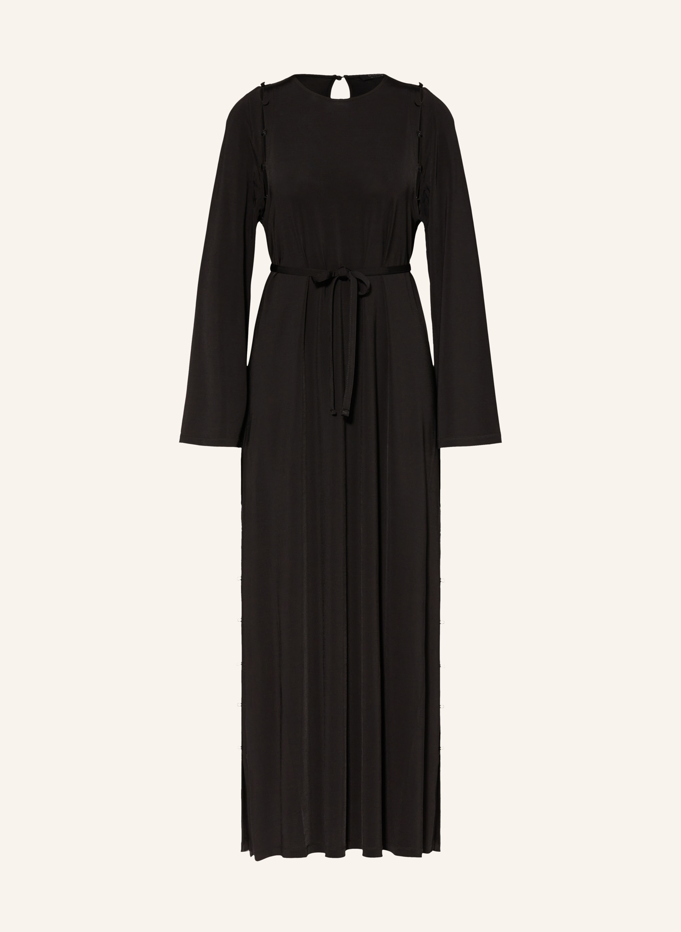ALLSAINTS Jersey dress SUSANNAH with detachable sleeves, Color: BLACK (Image 1)