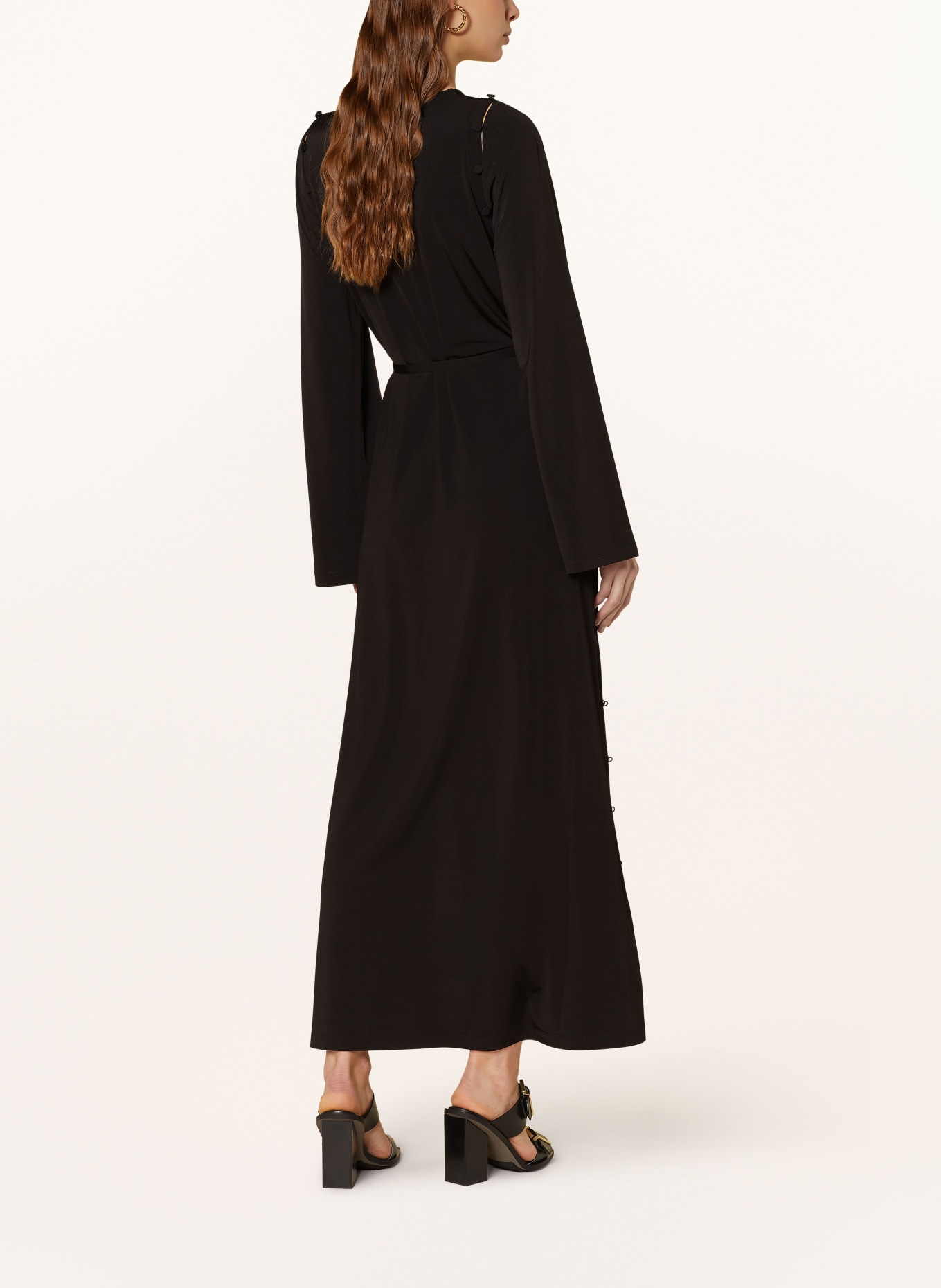 ALLSAINTS Jersey dress SUSANNAH with detachable sleeves, Color: BLACK (Image 3)