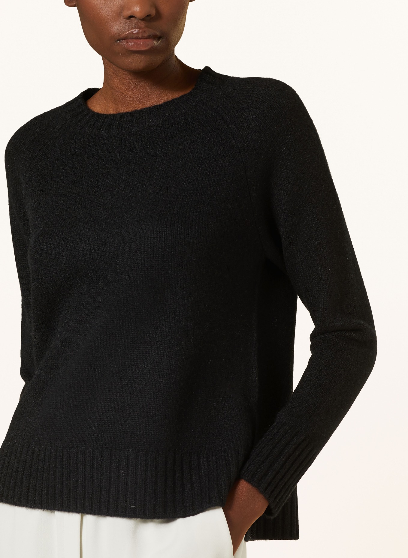 (THE MERCER) N.Y. Cashmere-Pullover: 901 black schwarz