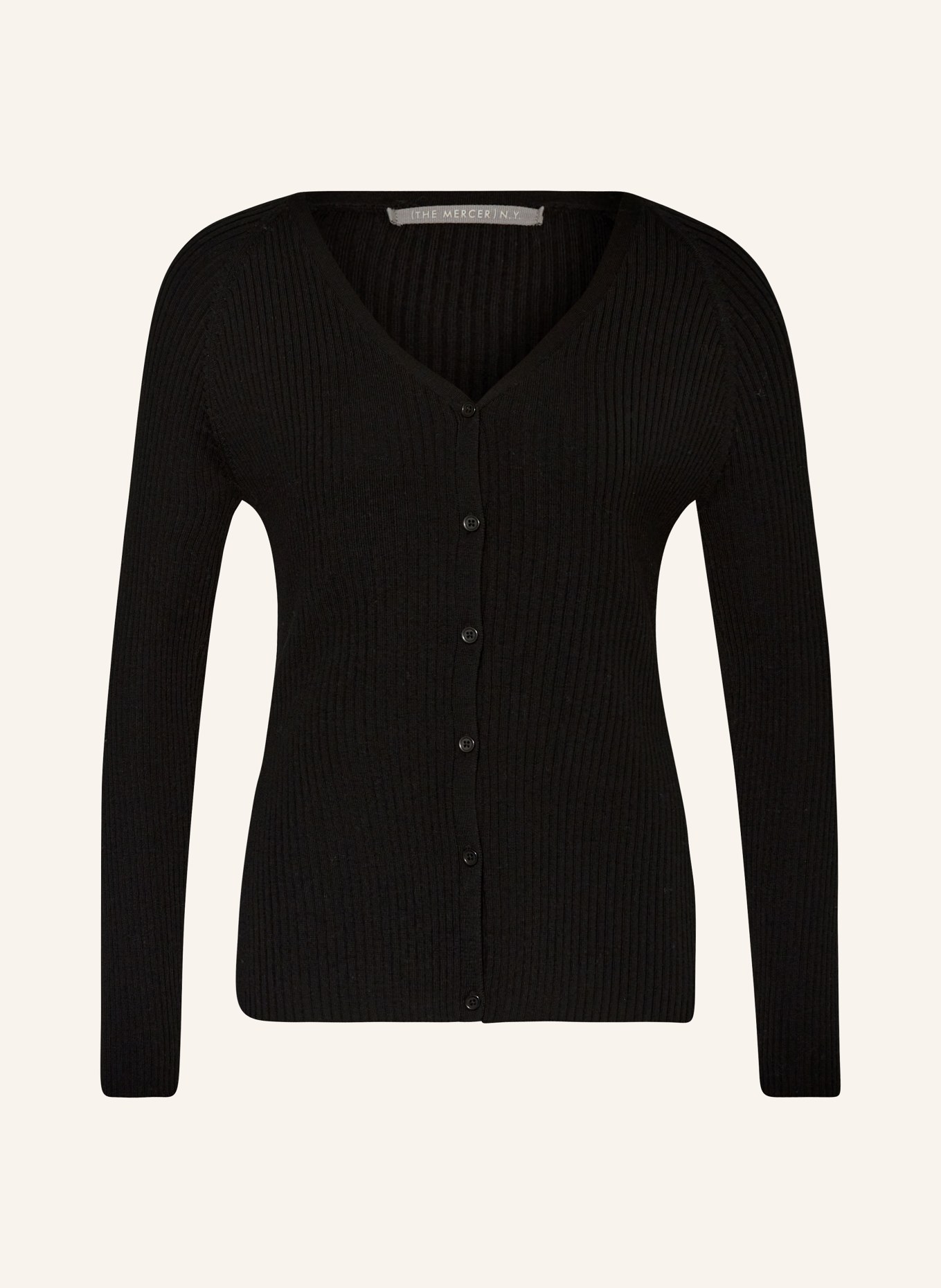 (THE MERCER) N.Y. Cardigan, Color: BLACK (Image 1)