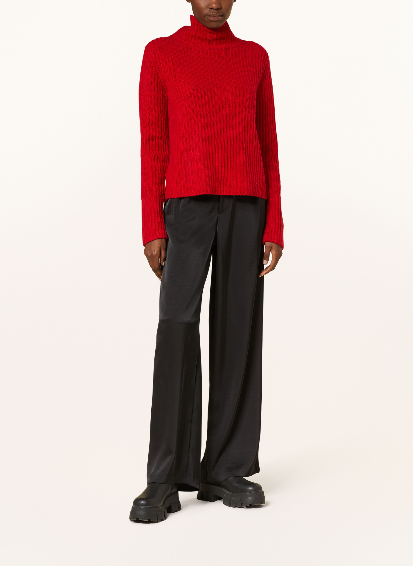 (THE MERCER) N.Y. Turtleneck sweater in cashmere, Color: RED (Image 2)