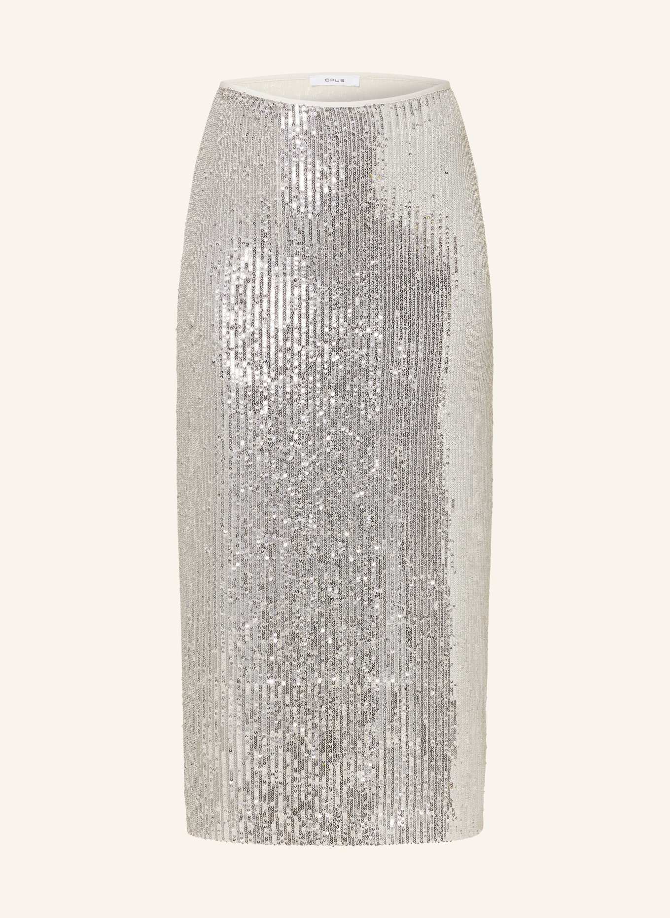 OPUS Skirt REBANDI with sequins, Color: BEIGE (Image 1)