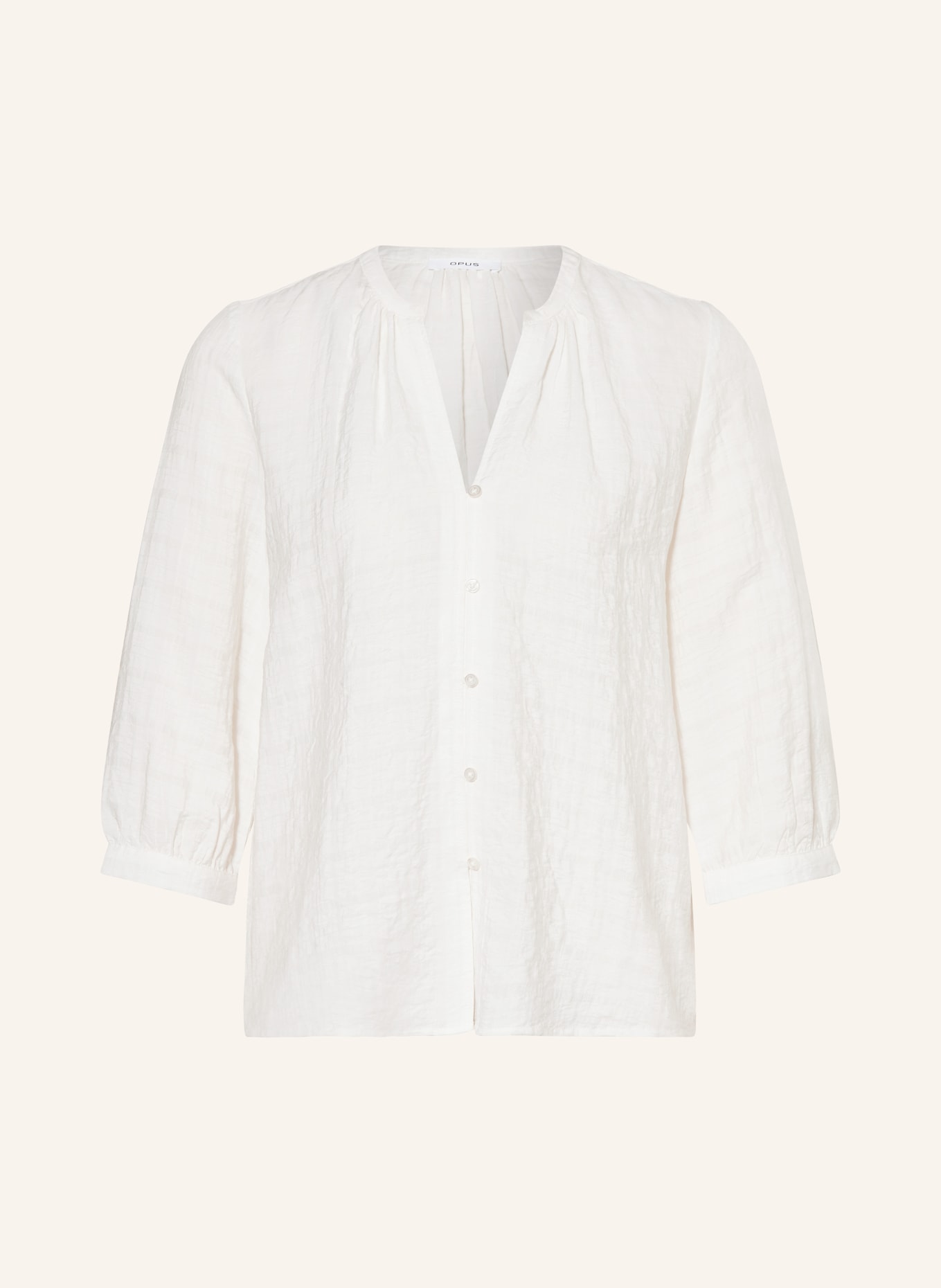 OPUS Blouse with 3/4 sleeves, Color: WHITE (Image 1)
