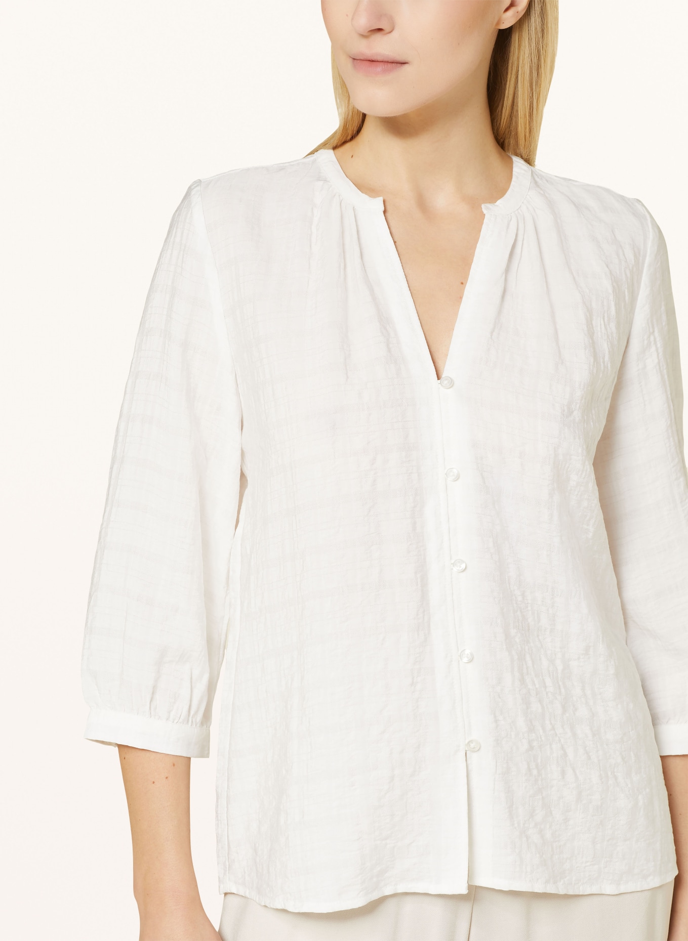 OPUS Blouse with 3/4 sleeves, Color: WHITE (Image 4)
