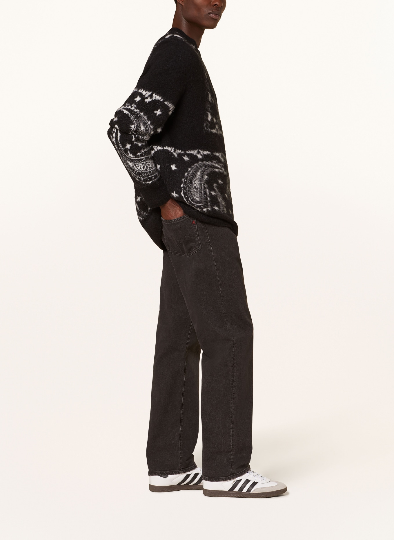 REPLAY Jeans M9ZI Straight Fit, Farbe: 099 BLACK DELAVÈ (Bild 4)
