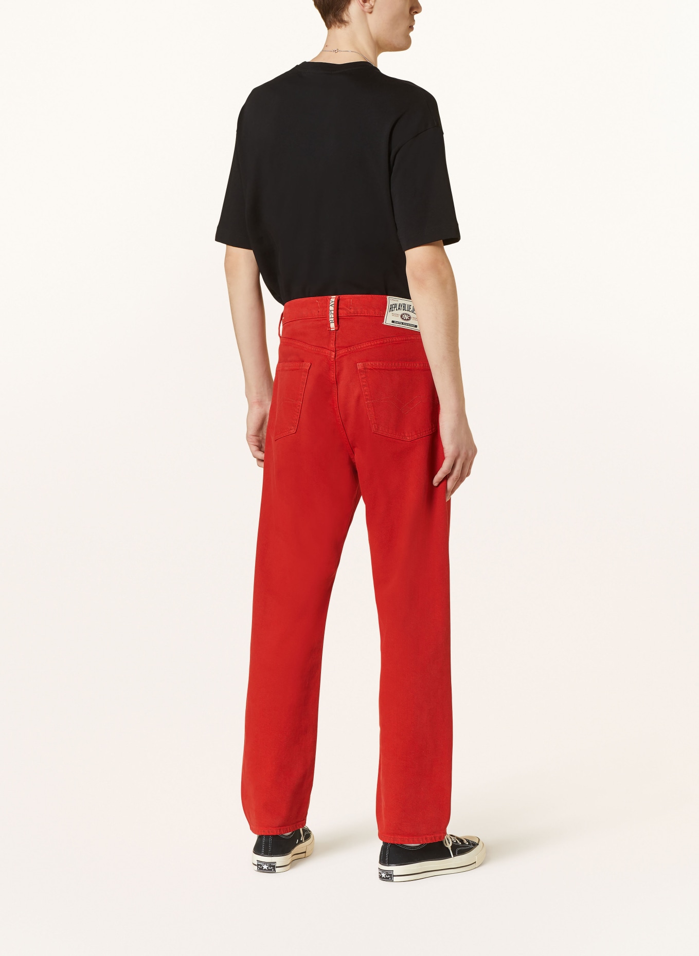 REPLAY Jeans Straight Fit, Farbe: 070 BRIGHT RED (Bild 3)