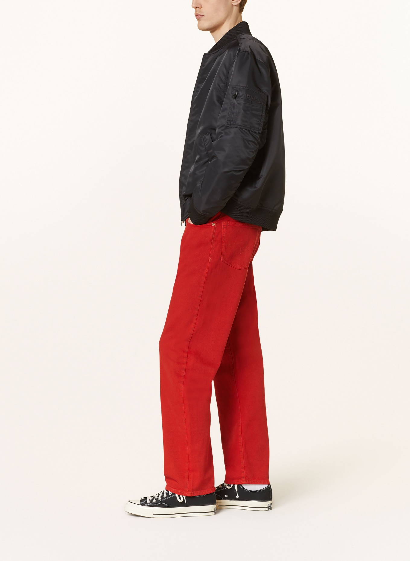 REPLAY Jeans straight fit, Color: 070 BRIGHT RED (Image 4)