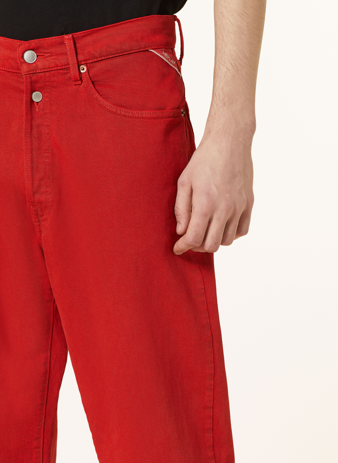 REPLAY Jeans straight fit, Color: 070 BRIGHT RED (Image 5)