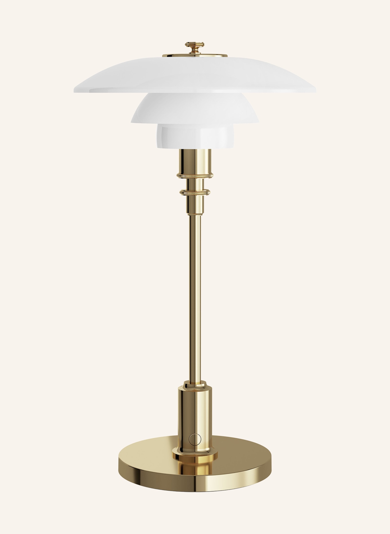 louis poulsen Lampa stołowa PH 2/1 PORTABLE: BIAŁY / ZŁOTY