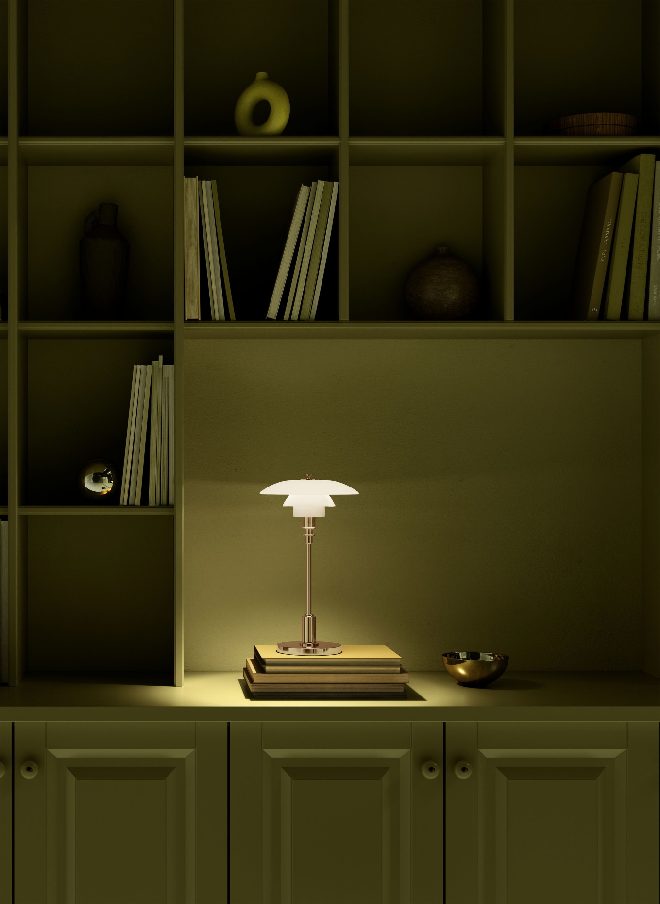 louis poulsen Lampa stołowa PH 2/1 PORTABLE: BIAŁY / ZŁOTY