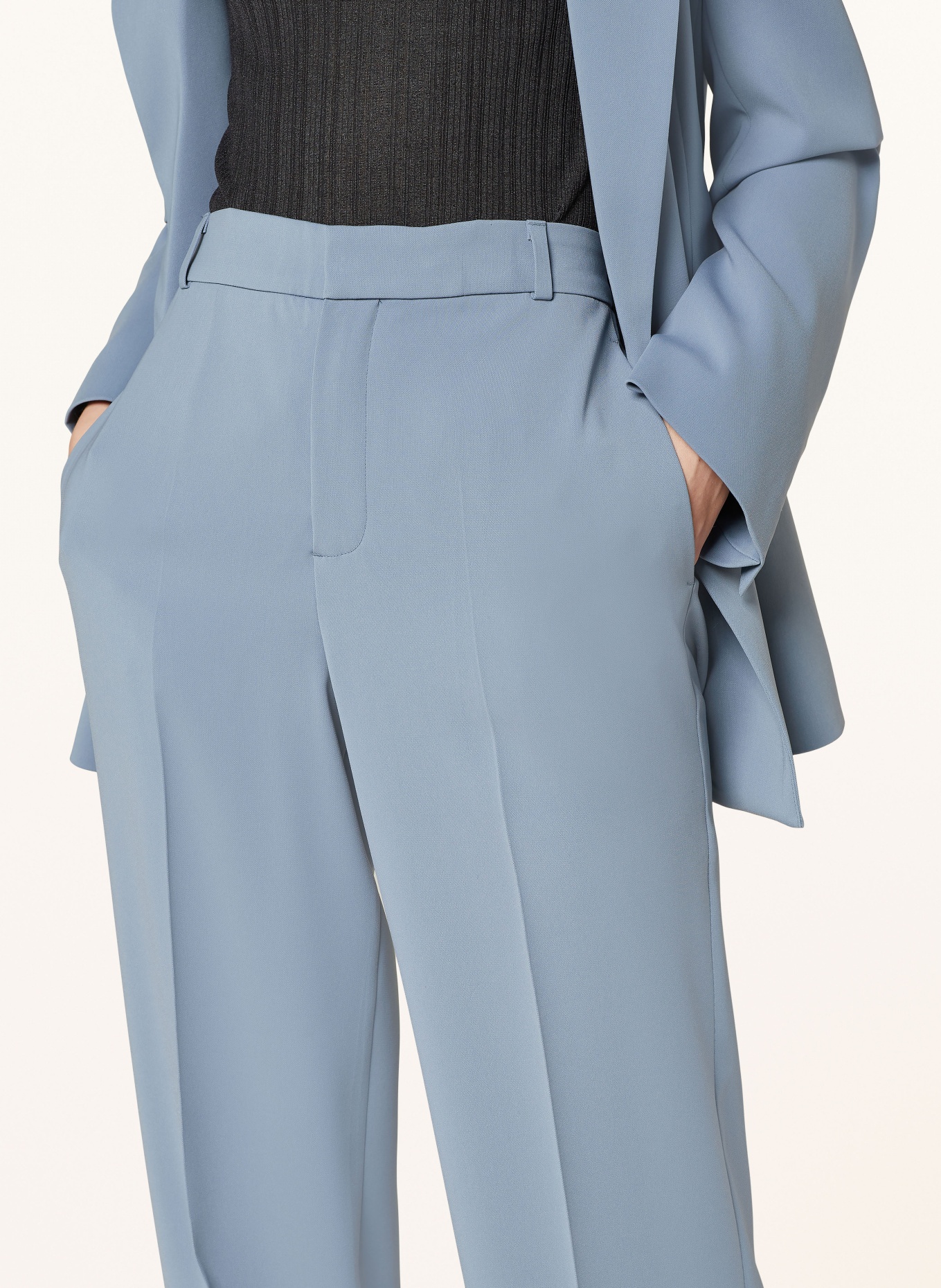 VANILIA Wide leg trousers, Color: BLUE GRAY (Image 5)