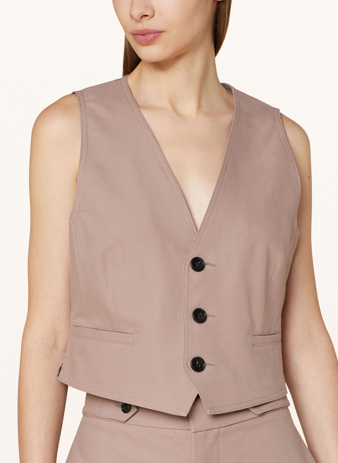 VANILIA Blazer vest, Color: TAUPE (Image 4)