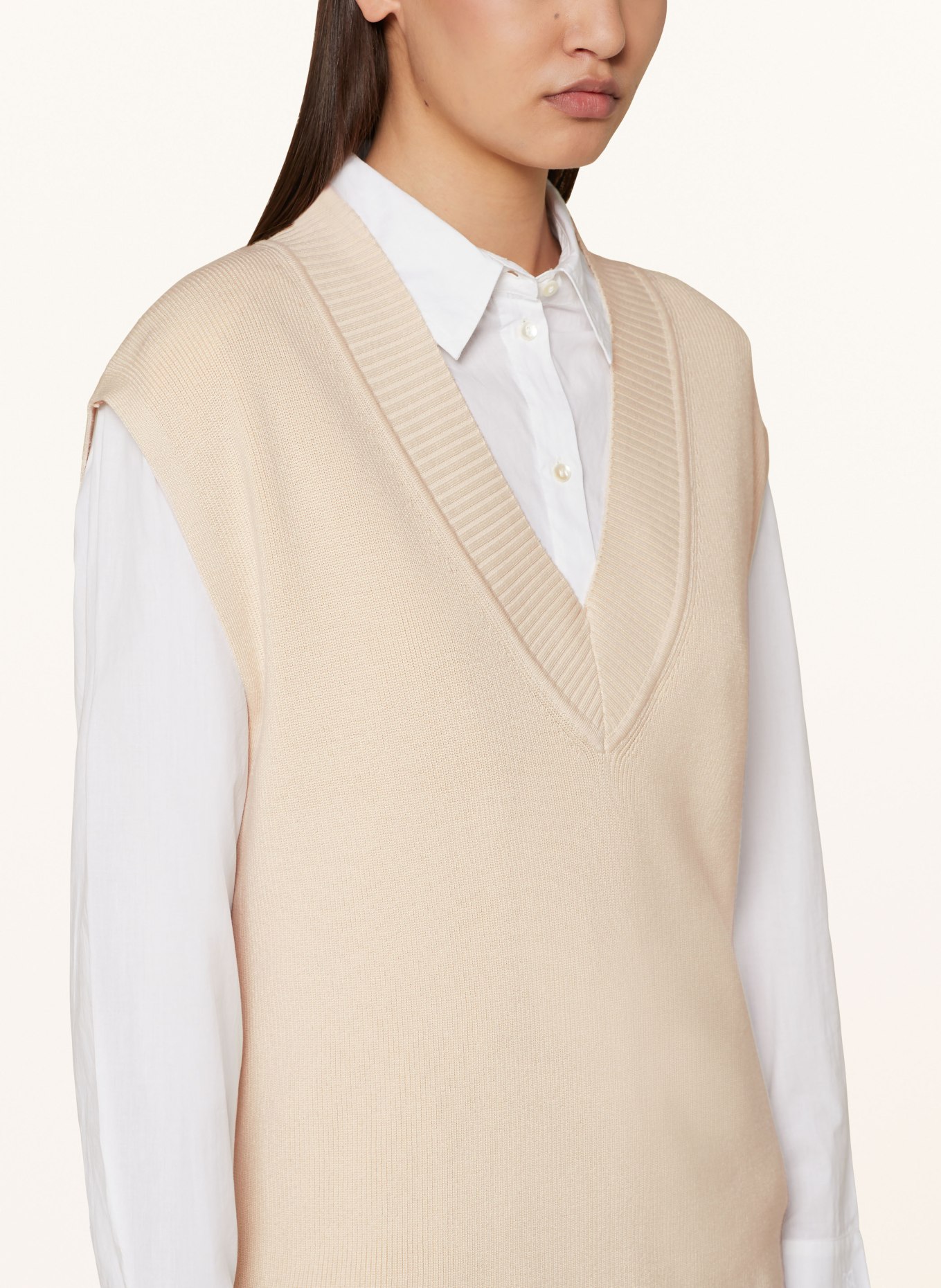 VANILIA Sweater vest, Color: CREAM (Image 4)