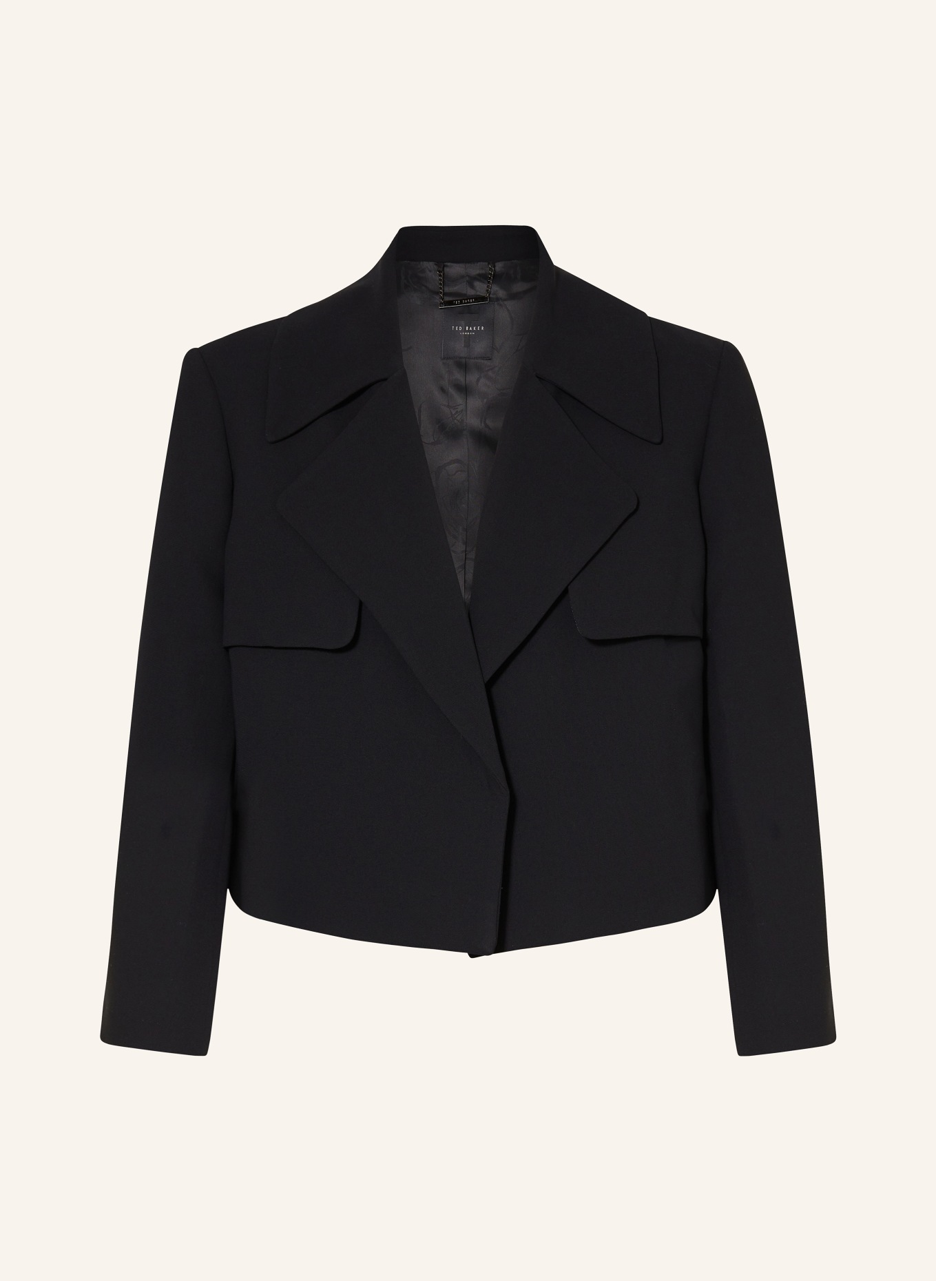 TED BAKER Cropped blazer WYNO, Color: BLACK (Image 1)