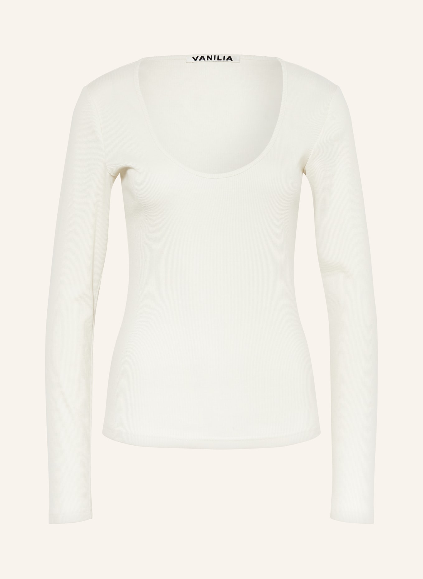 VANILIA Long sleeve shirt, Color: CREAM (Image 1)