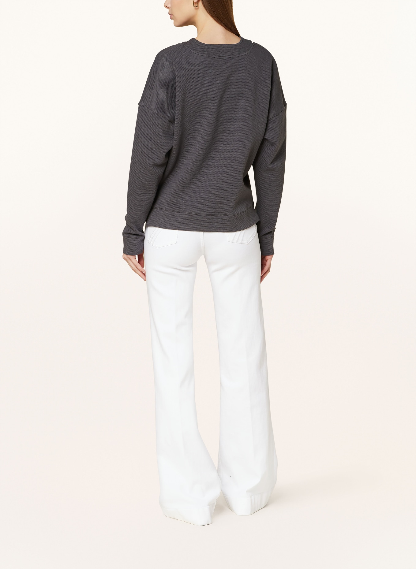 VANILIA Sweater with cut-out, Color: DARK GRAY (Image 3)