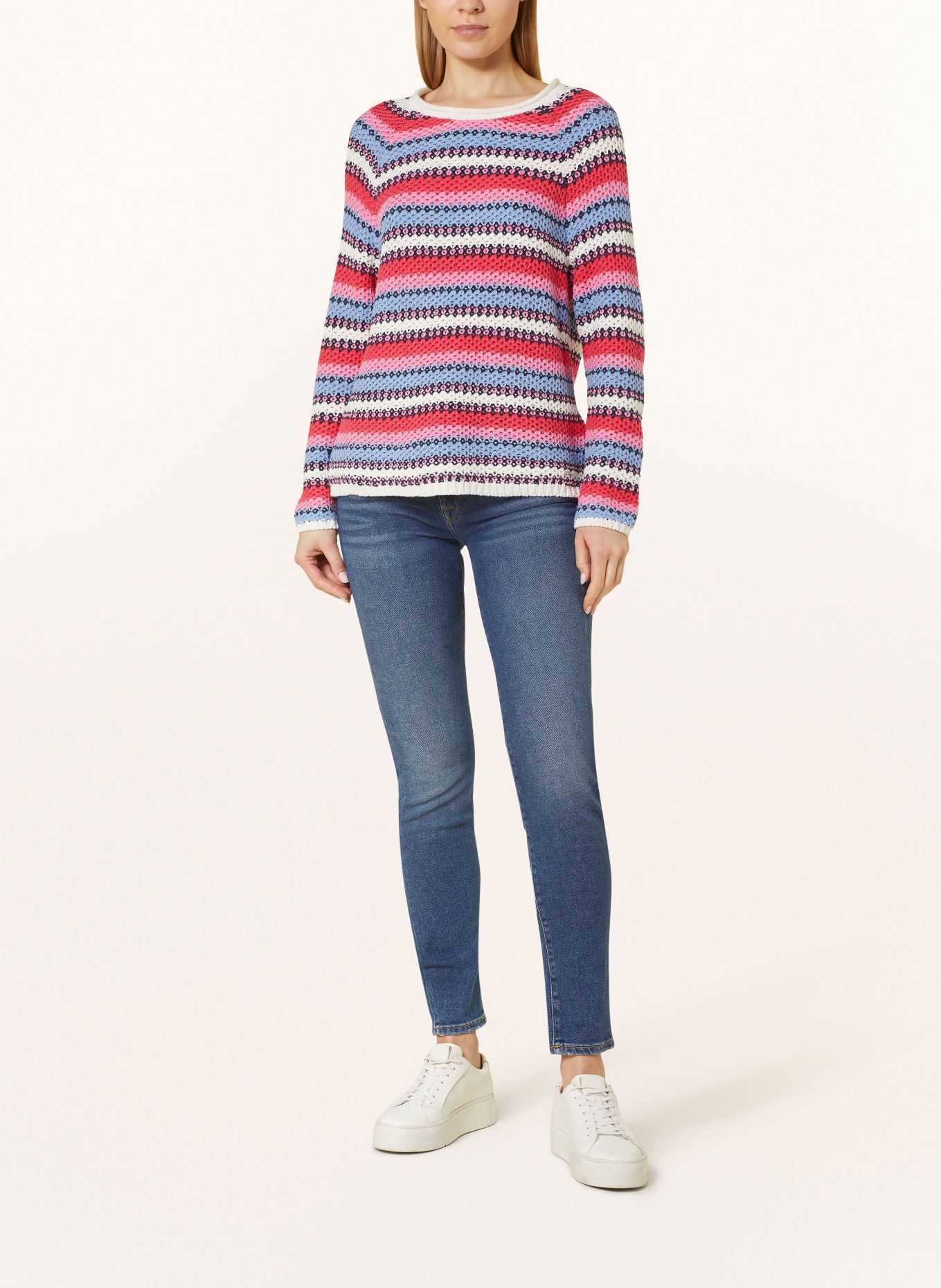 BRAX Sweater LIZ, Color: RED/ PINK/ BLUE (Image 2)