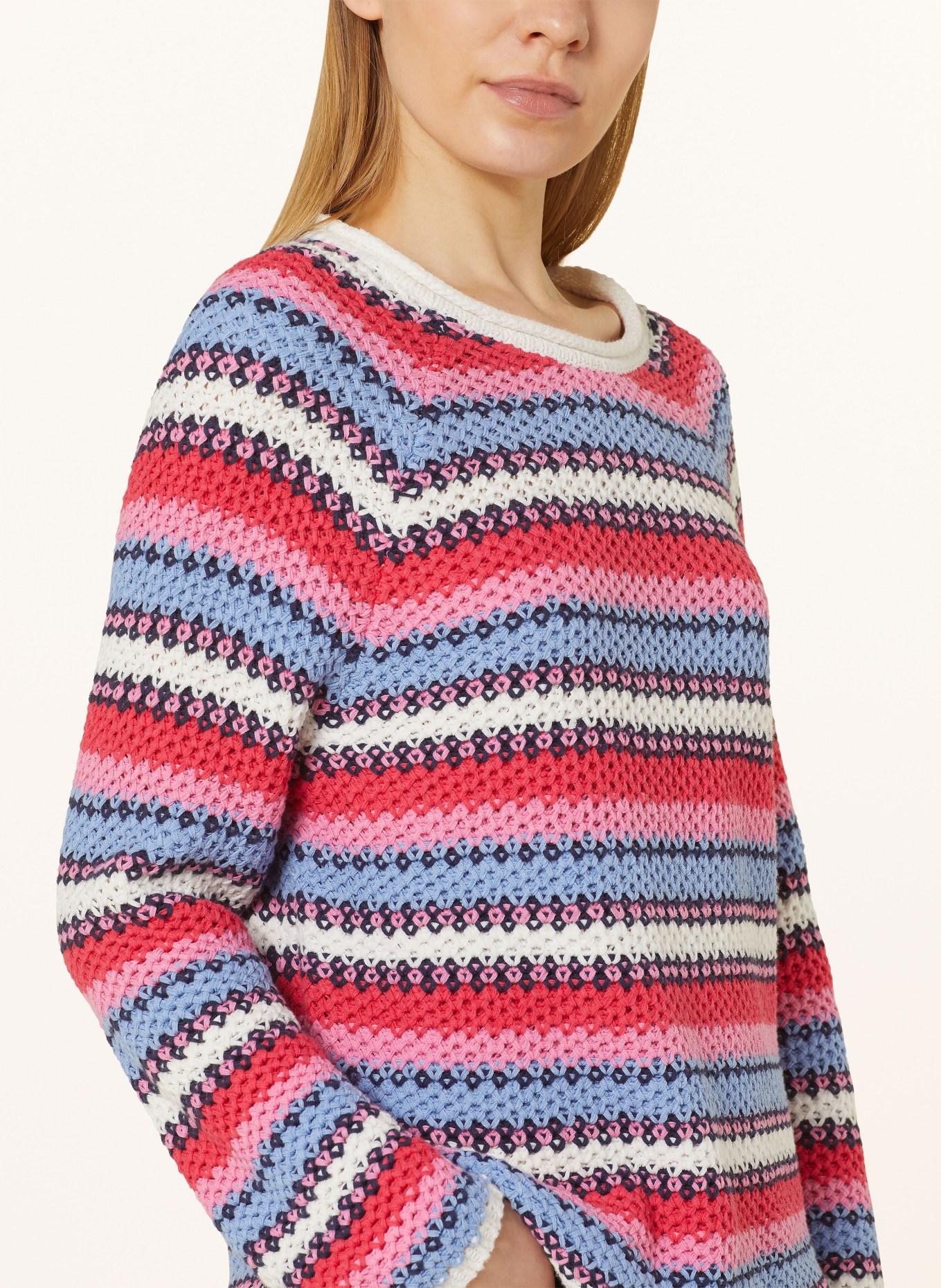 BRAX Sweater LIZ, Color: RED/ PINK/ BLUE (Image 4)
