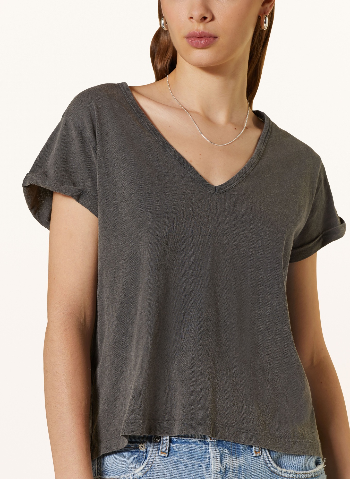 ALLSAINTS T-shirt ANNA, Color: GRAY (Image 4)
