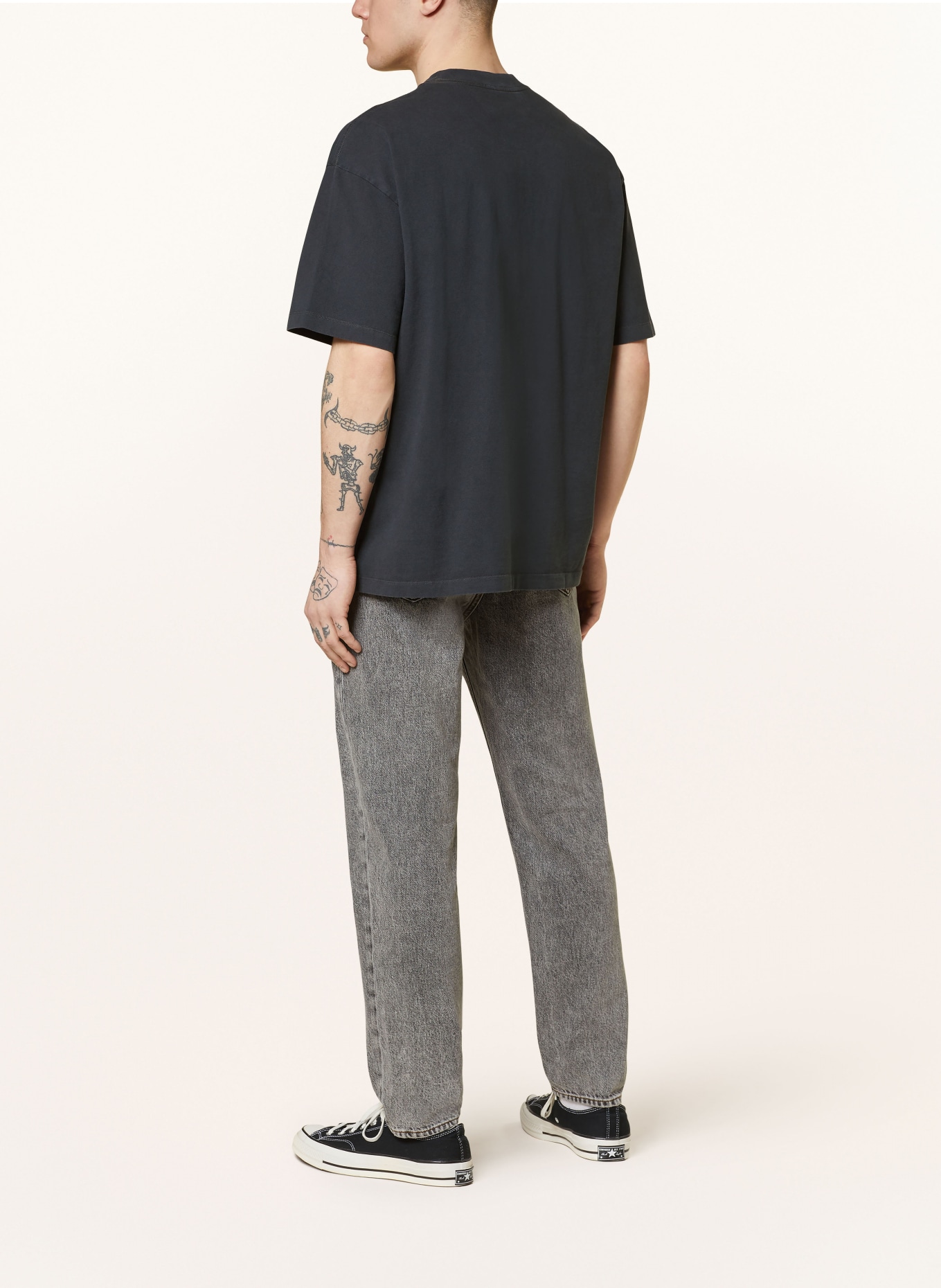 ALLSAINTS Oversized shirt LASER, Color: DARK GRAY (Image 3)