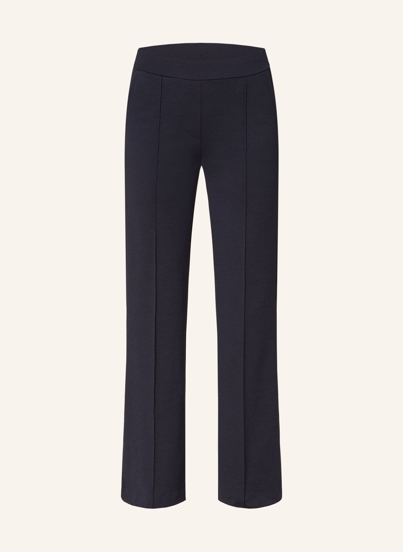 Smith & Soul Wide leg trousers made of jersey, Color: DARK BLUE (Image 1)