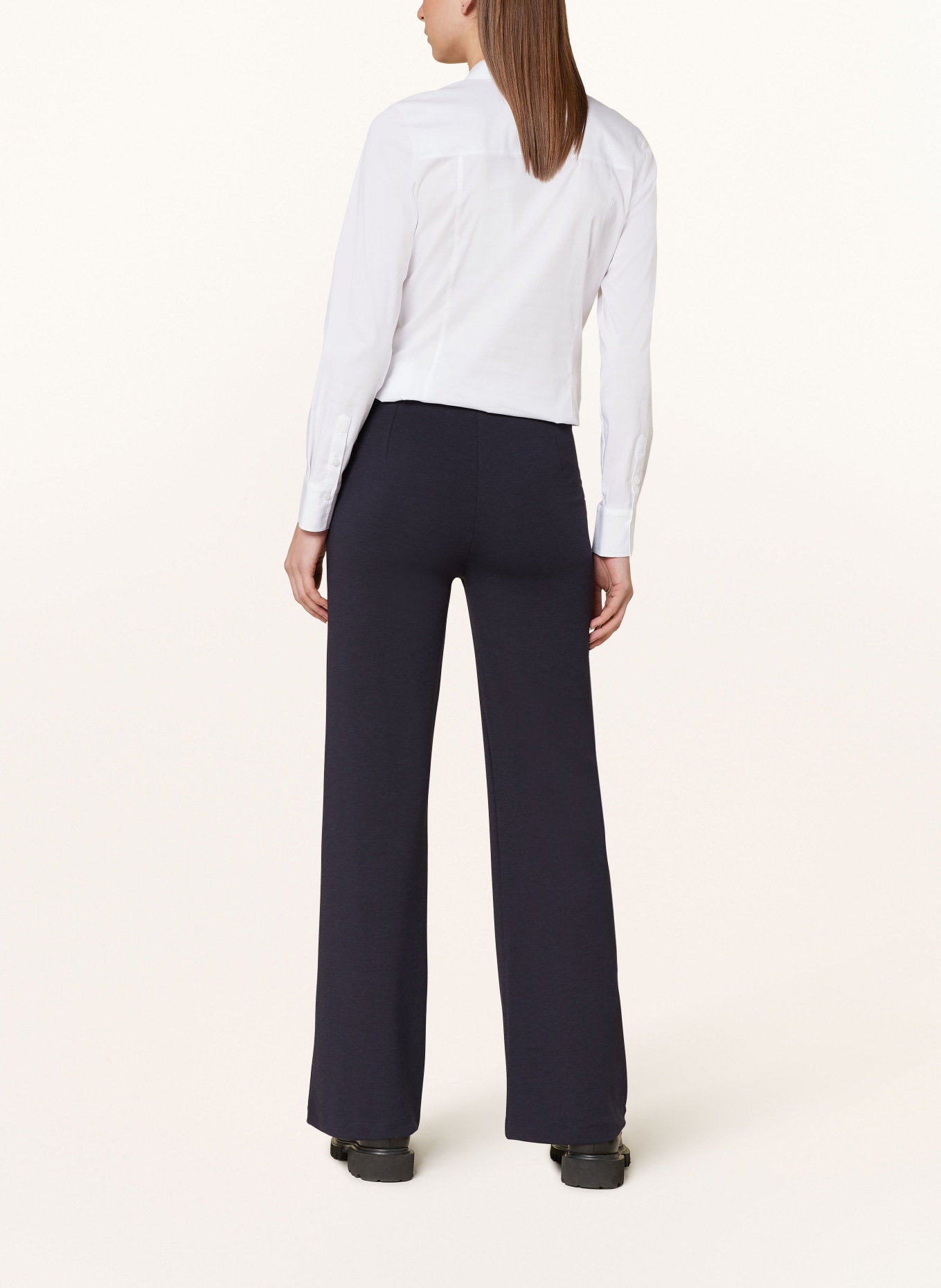 Smith & Soul Wide leg trousers made of jersey, Color: DARK BLUE (Image 3)