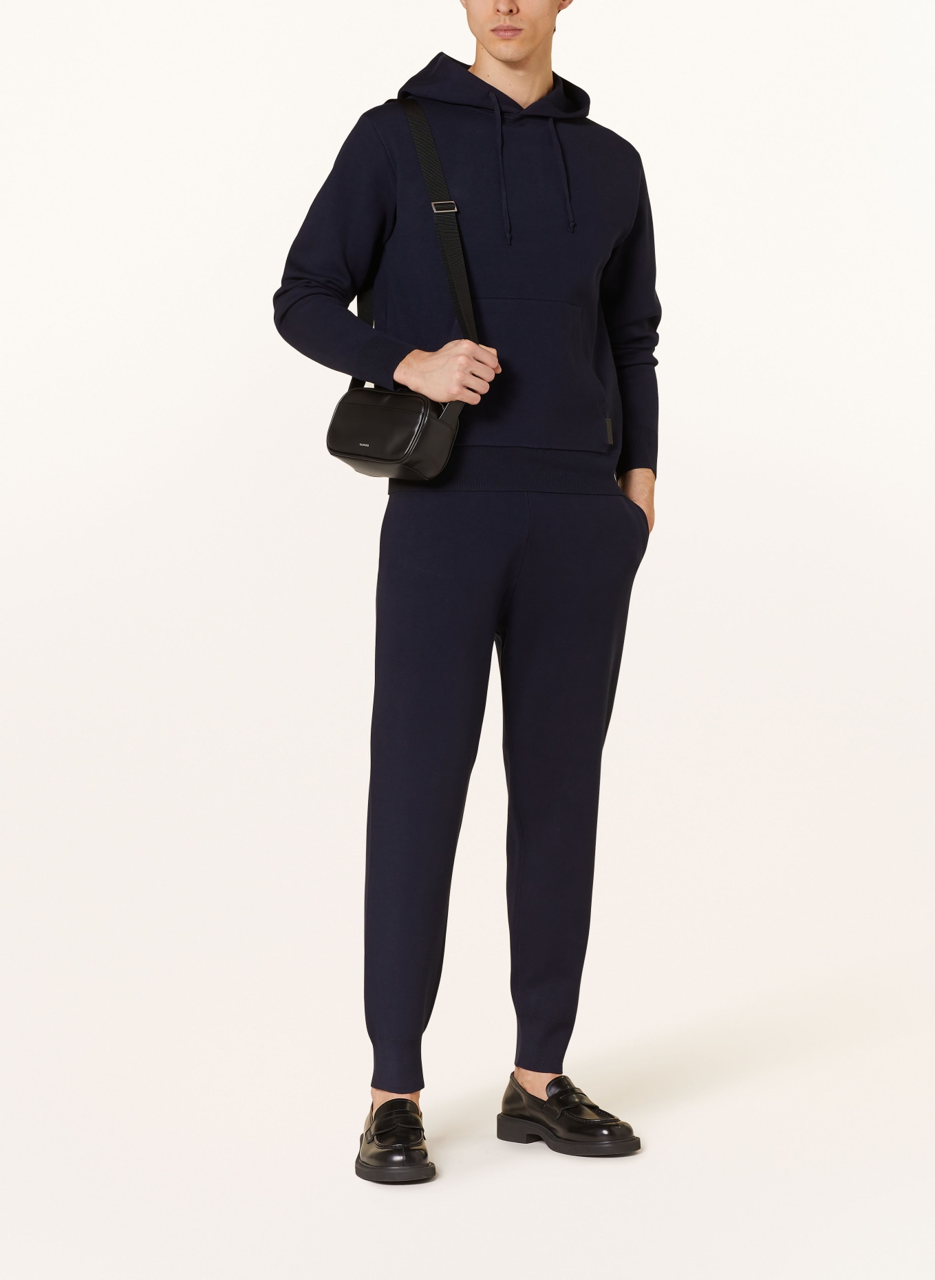 SANDRO Hose im Joggingstil: DUNKELBLAU