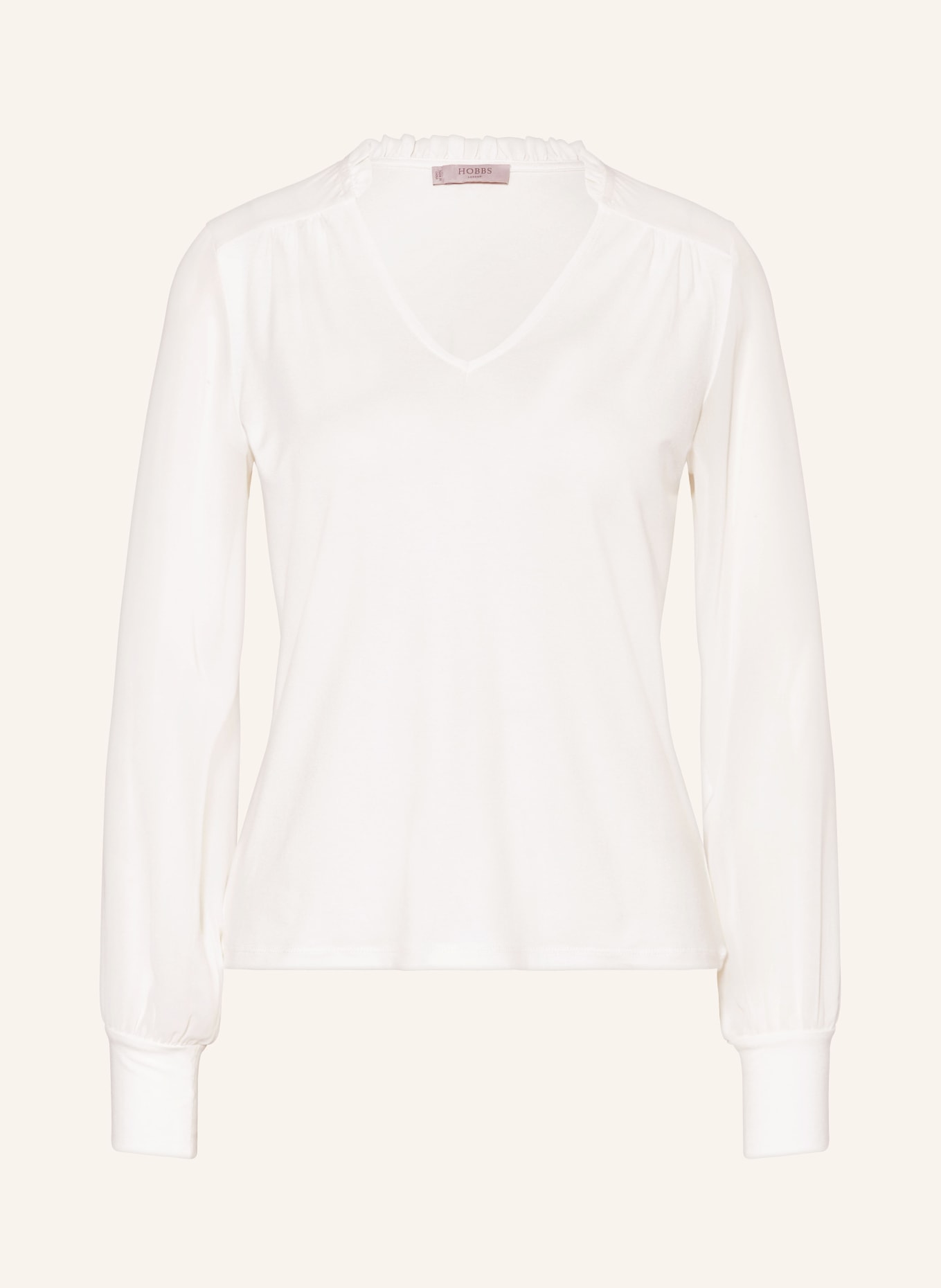 HOBBS Shirt blouse LOUISA in mixed materials, Color: WHITE (Image 1)