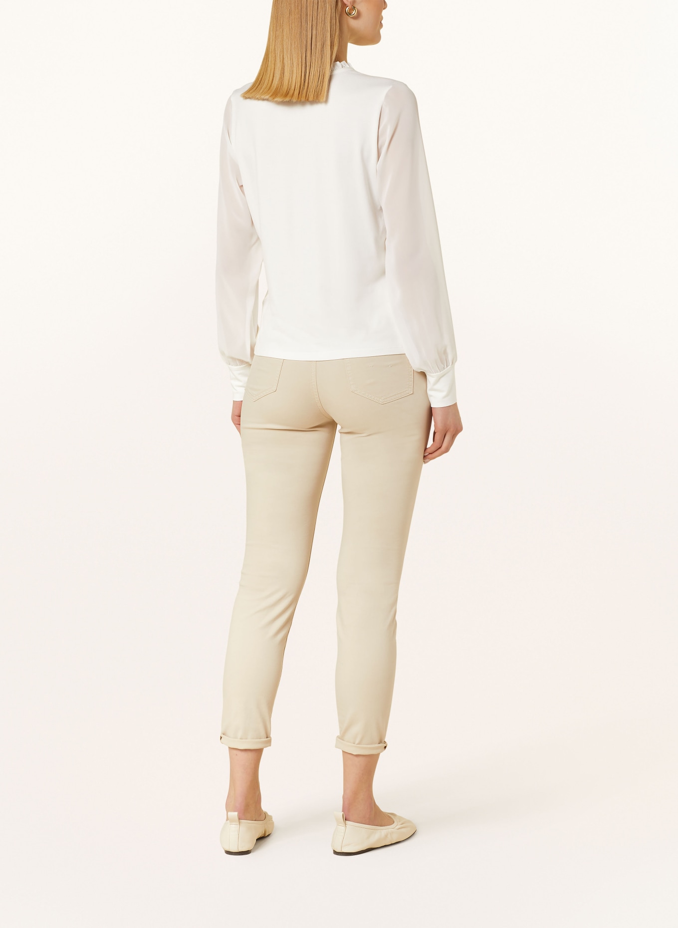 HOBBS Shirt blouse LOUISA in mixed materials, Color: WHITE (Image 3)