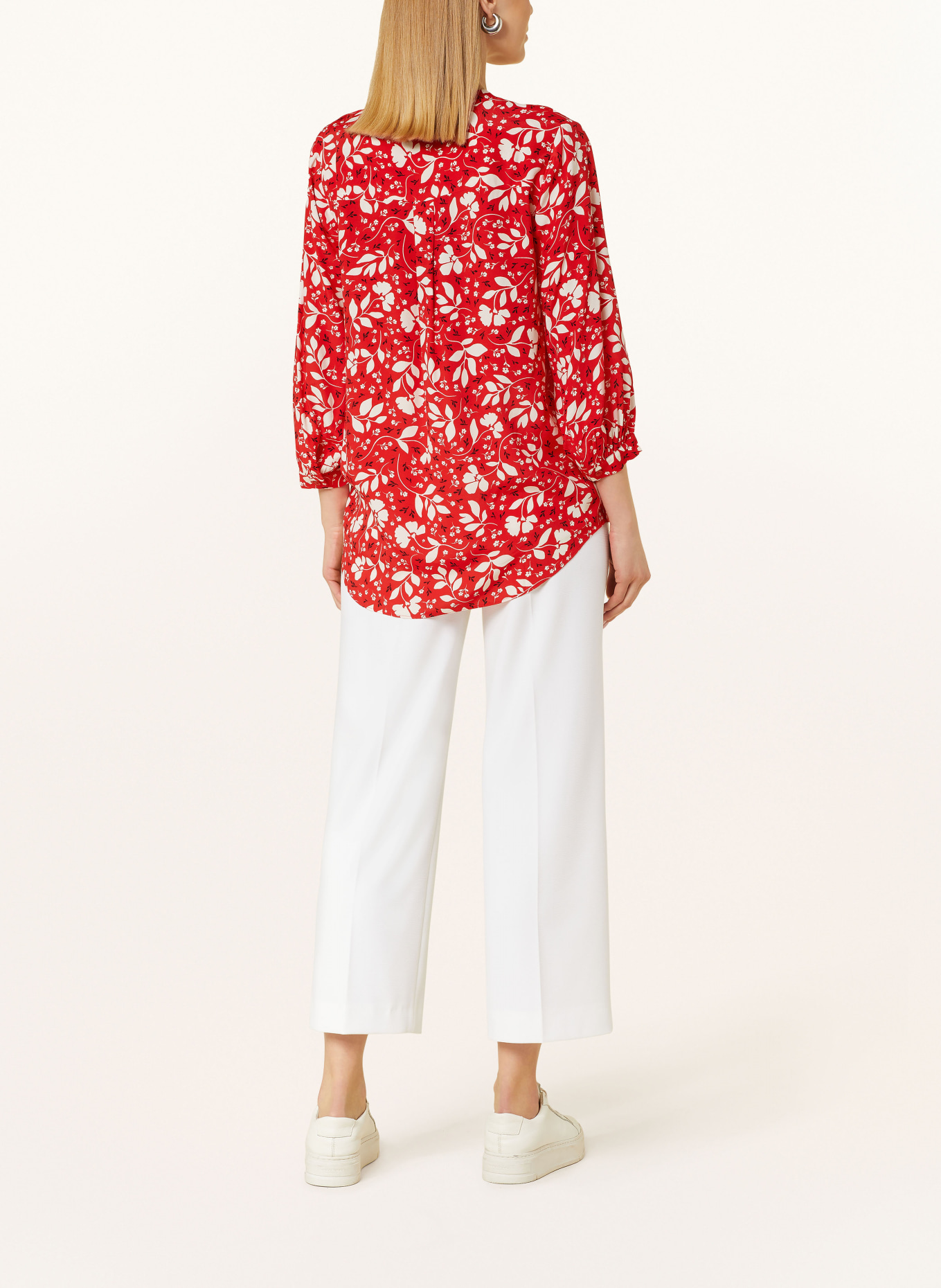 HOBBS Shirt blouse ESSIE with 3/4 sleeves, Color: RED/ WHITE/ BLACK (Image 3)