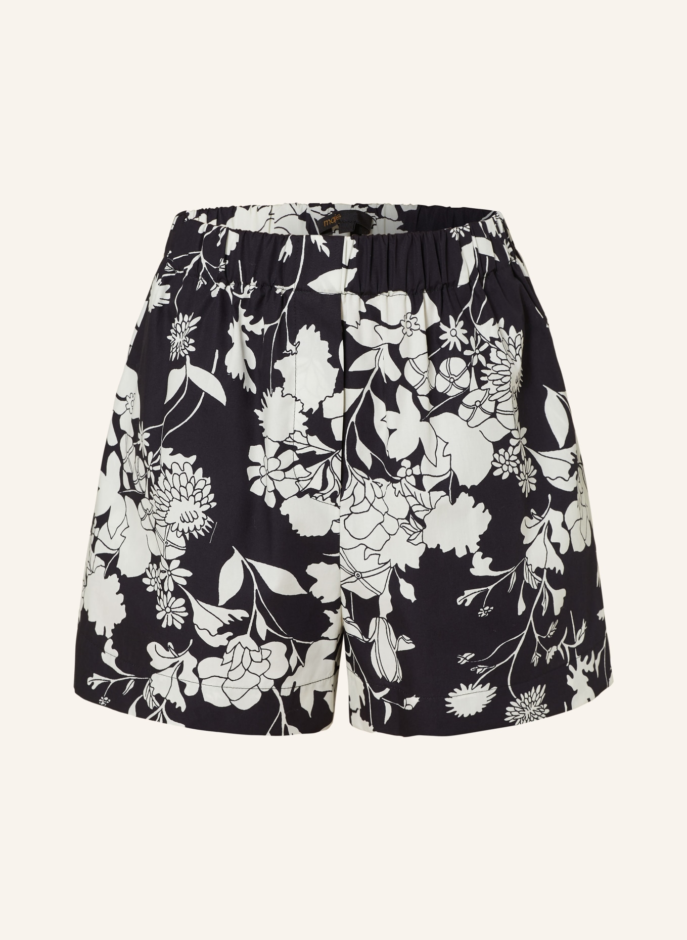 maje Shorts, Farbe: CREME/ SCHWARZ (Bild 1)