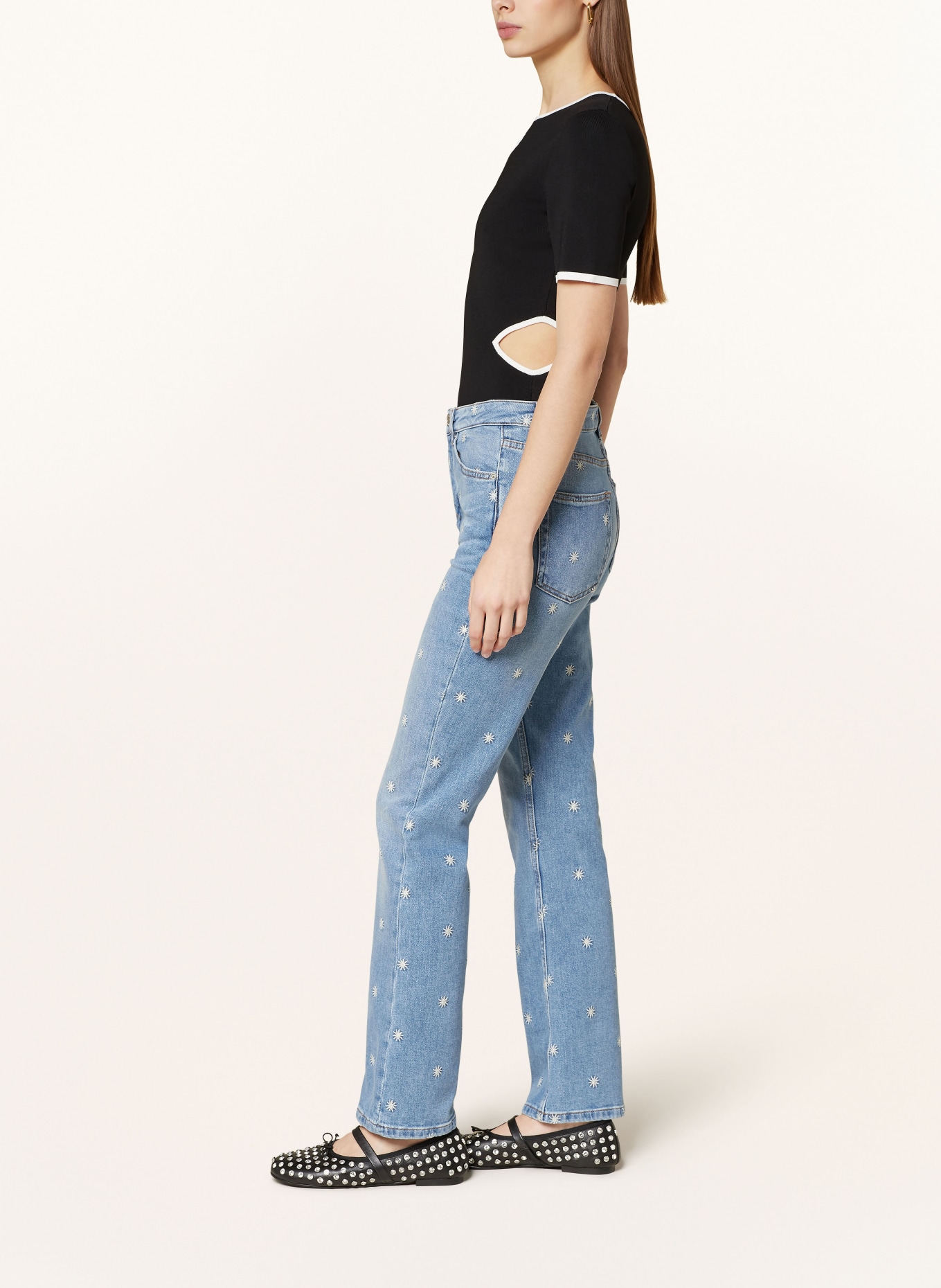maje Straight Jeans, Farbe: BLAU (Bild 4)