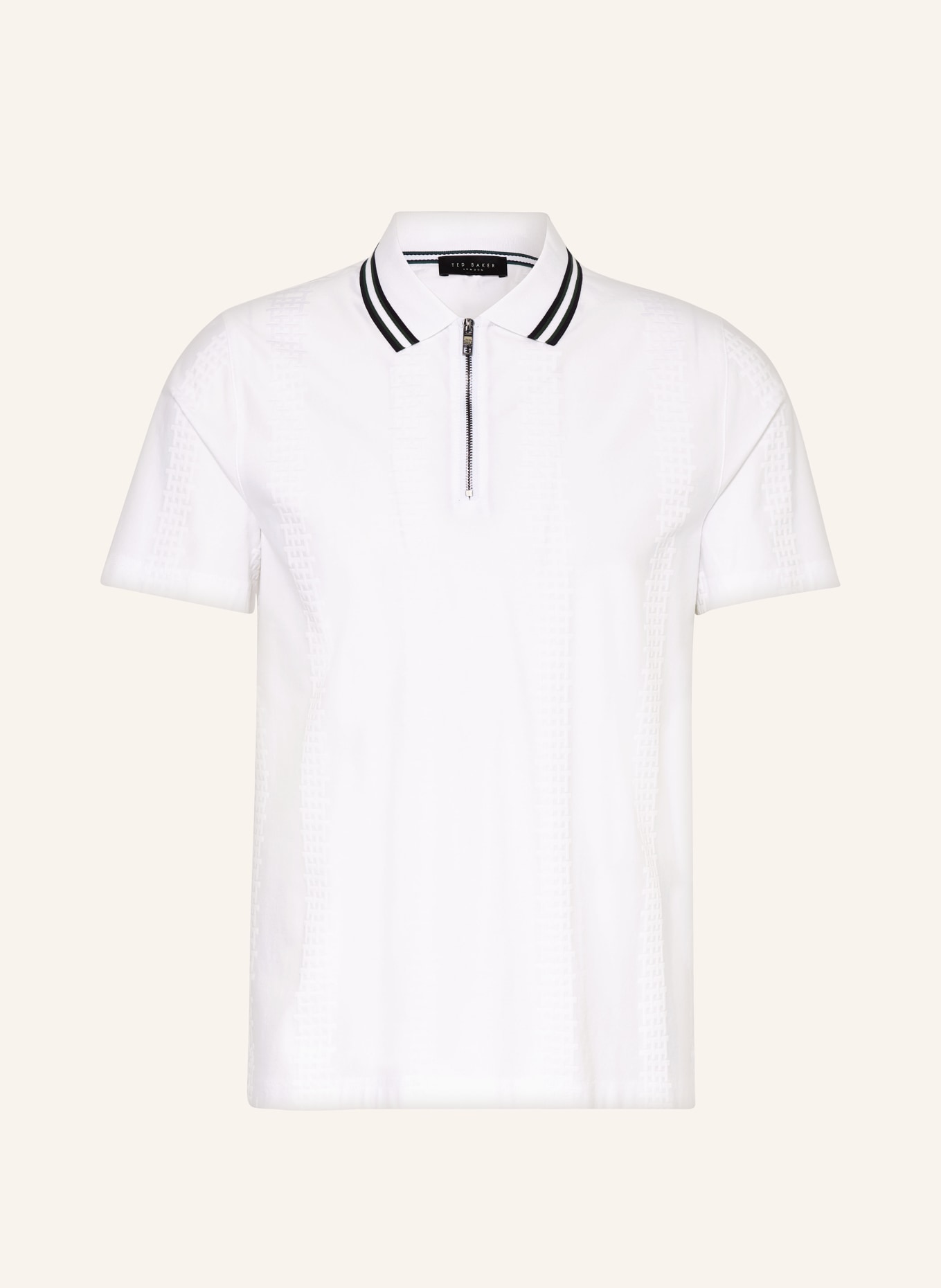 TED BAKER Jersey-Poloshirt ORBITE Slim Fit, Farbe: WEISS (Bild 1)