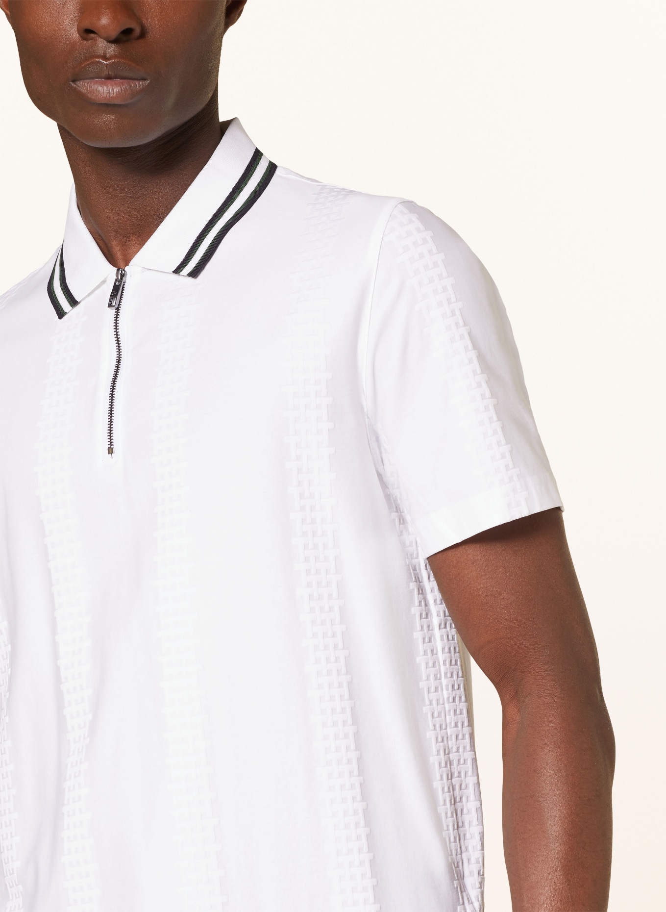 TED BAKER Jersey-Poloshirt ORBITE Slim Fit, Farbe: WEISS (Bild 4)