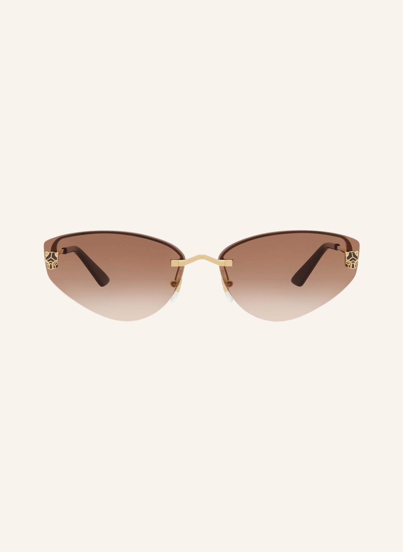 Cartier Sunglasses CT0431S, Color: 2300D1 - GOLD/ BROWN (Image 2)