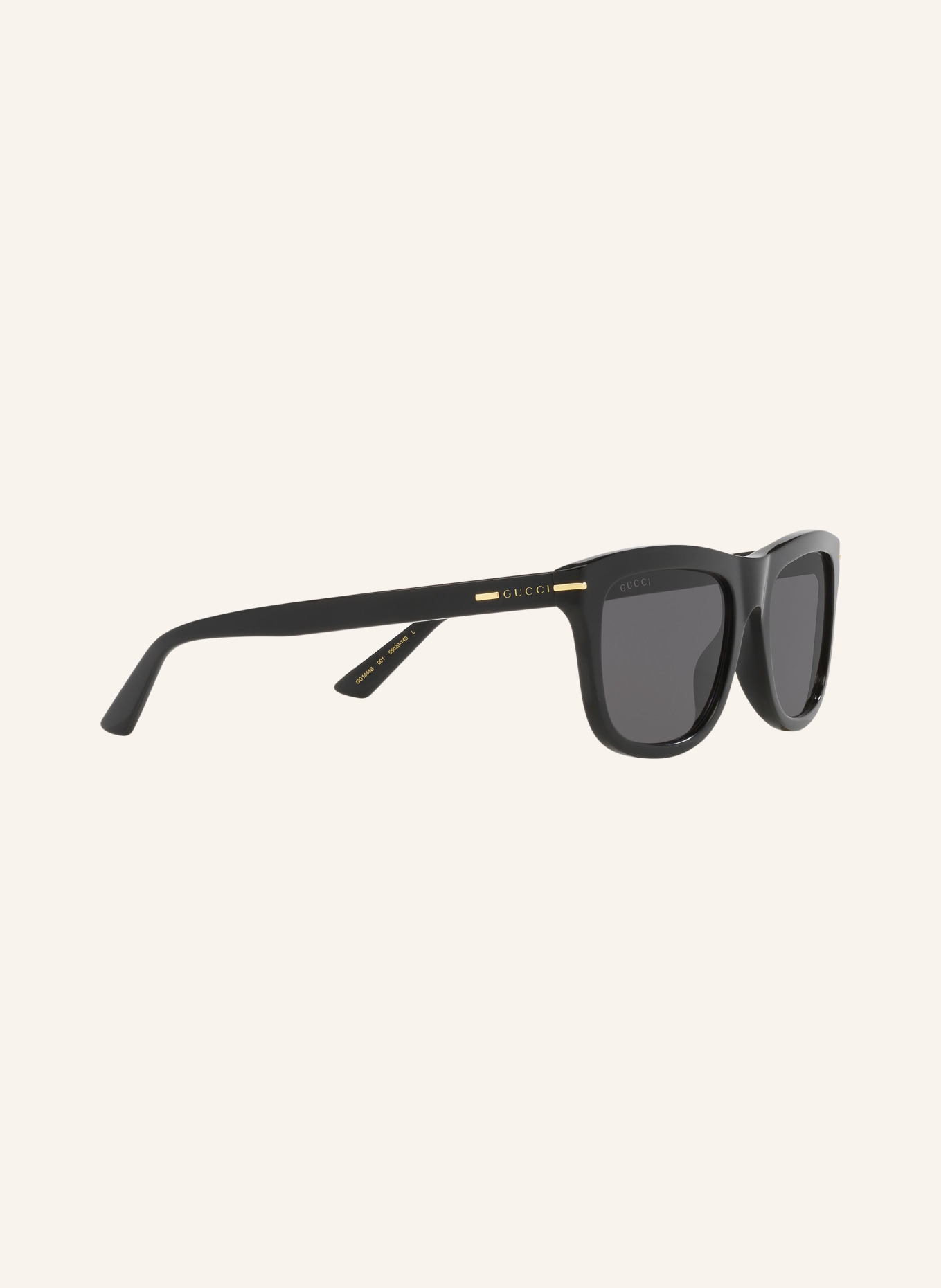 GUCCI Sunglasses GG1444S, Color: 1100L1 - BLACK/ GRAY (Image 3)
